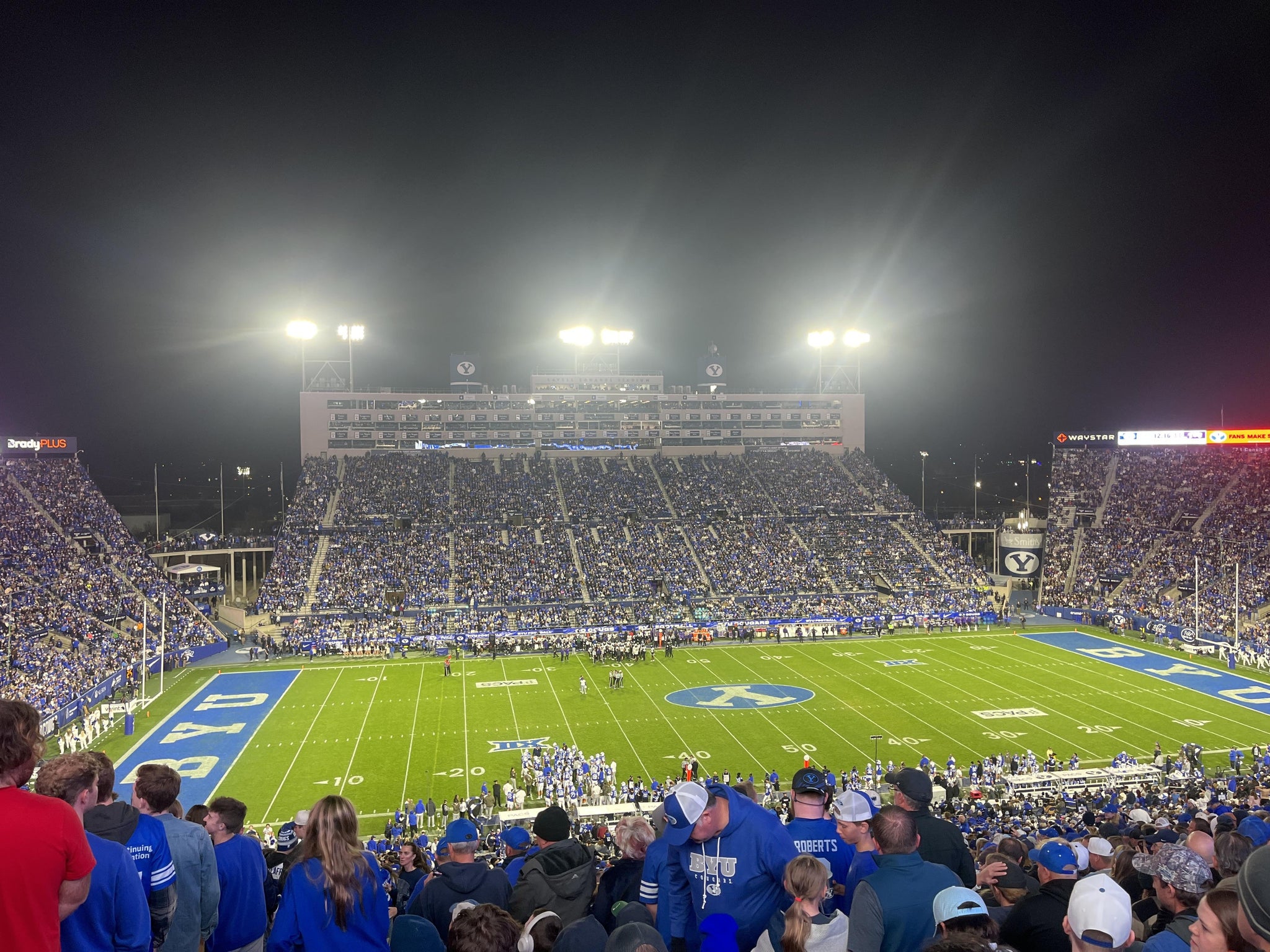 Real Fan View taken from Section 135 at LaVell Edwards Stadium by Landen B