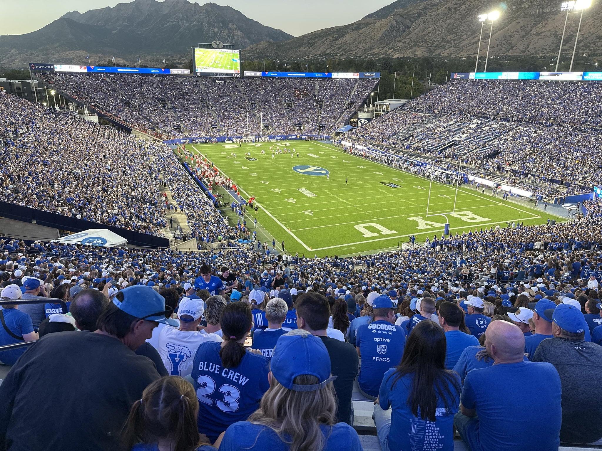 Real Fan View taken from Section 147 B at LaVell Edwards Stadium by Stockton J