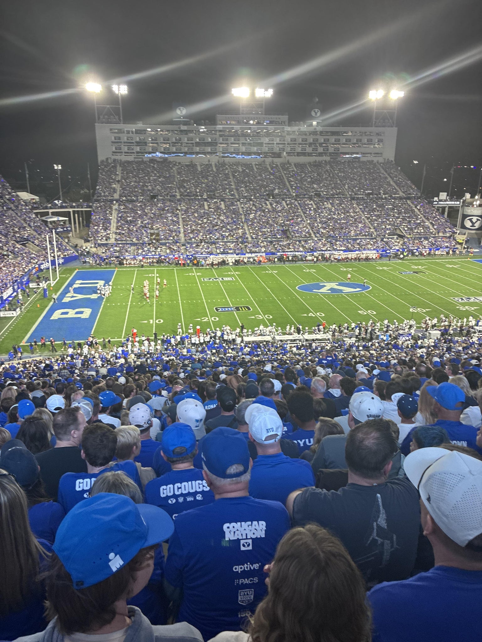 Real Fan View taken from Section 147 B at LaVell Edwards Stadium by Morgan Z