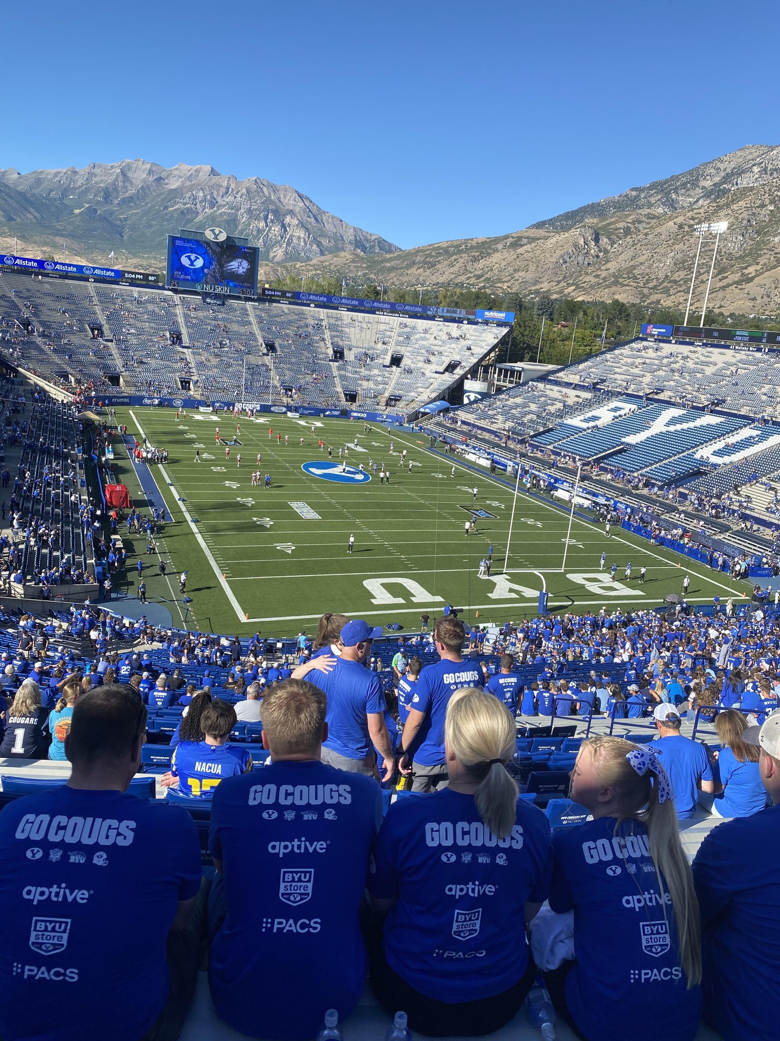 Real Fan View taken from Section 147 at LaVell Edwards Stadium by Richard(rick) L