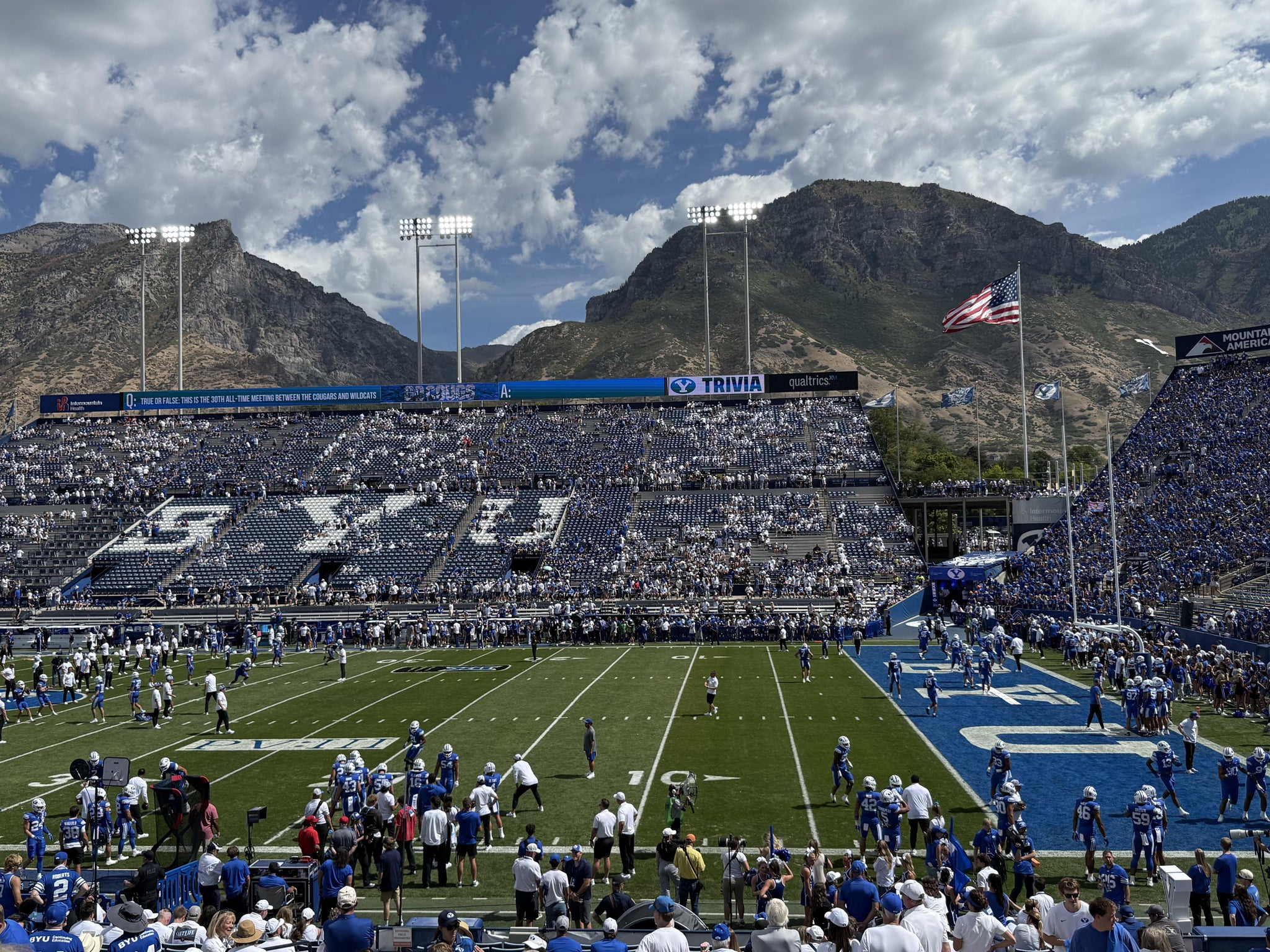 Real Fan View taken from Section 2 at LaVell Edwards Stadium by Barrett J