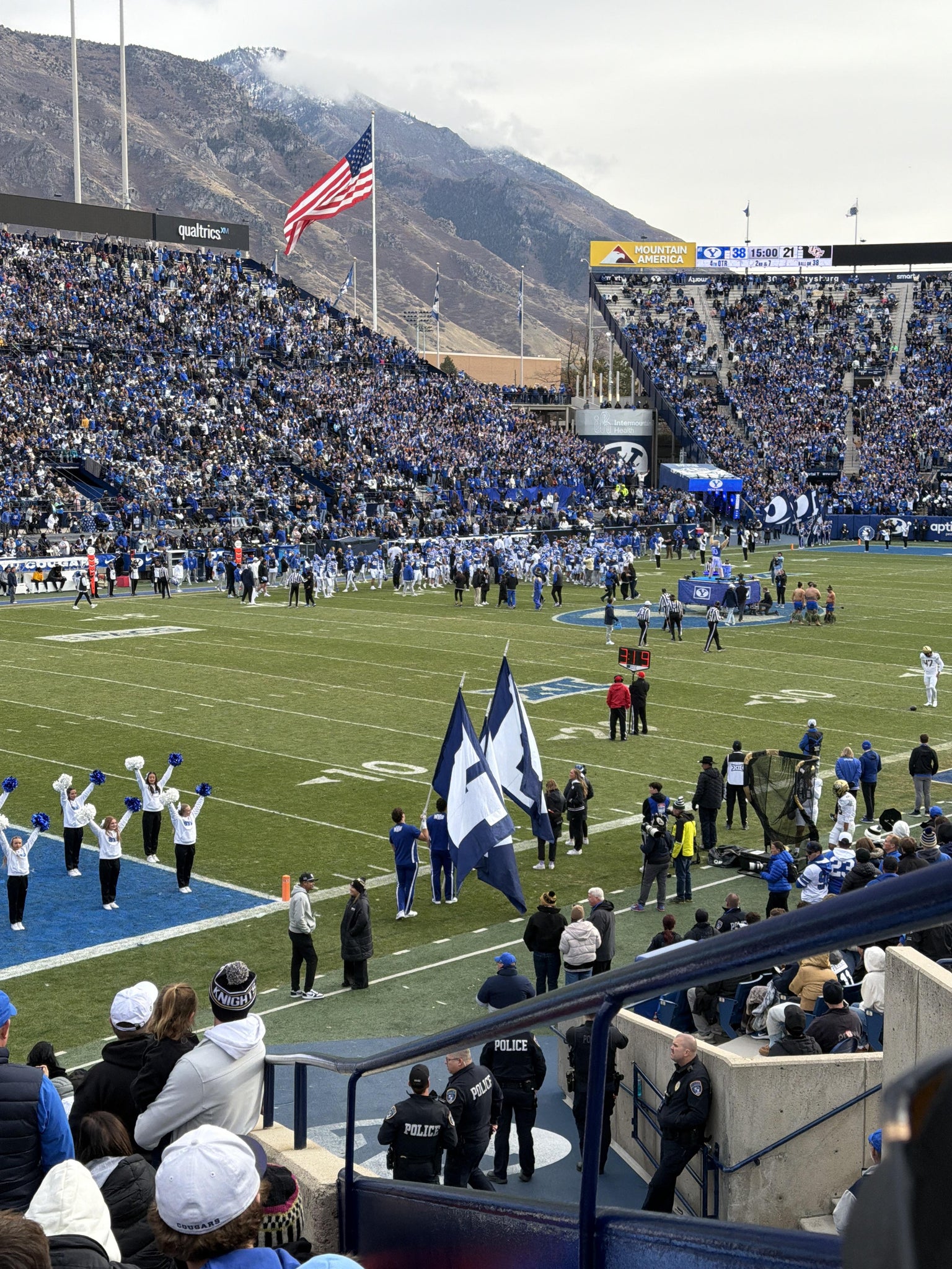 Real Fan View taken from Section 21 at LaVell Edwards Stadium by Eliesa O