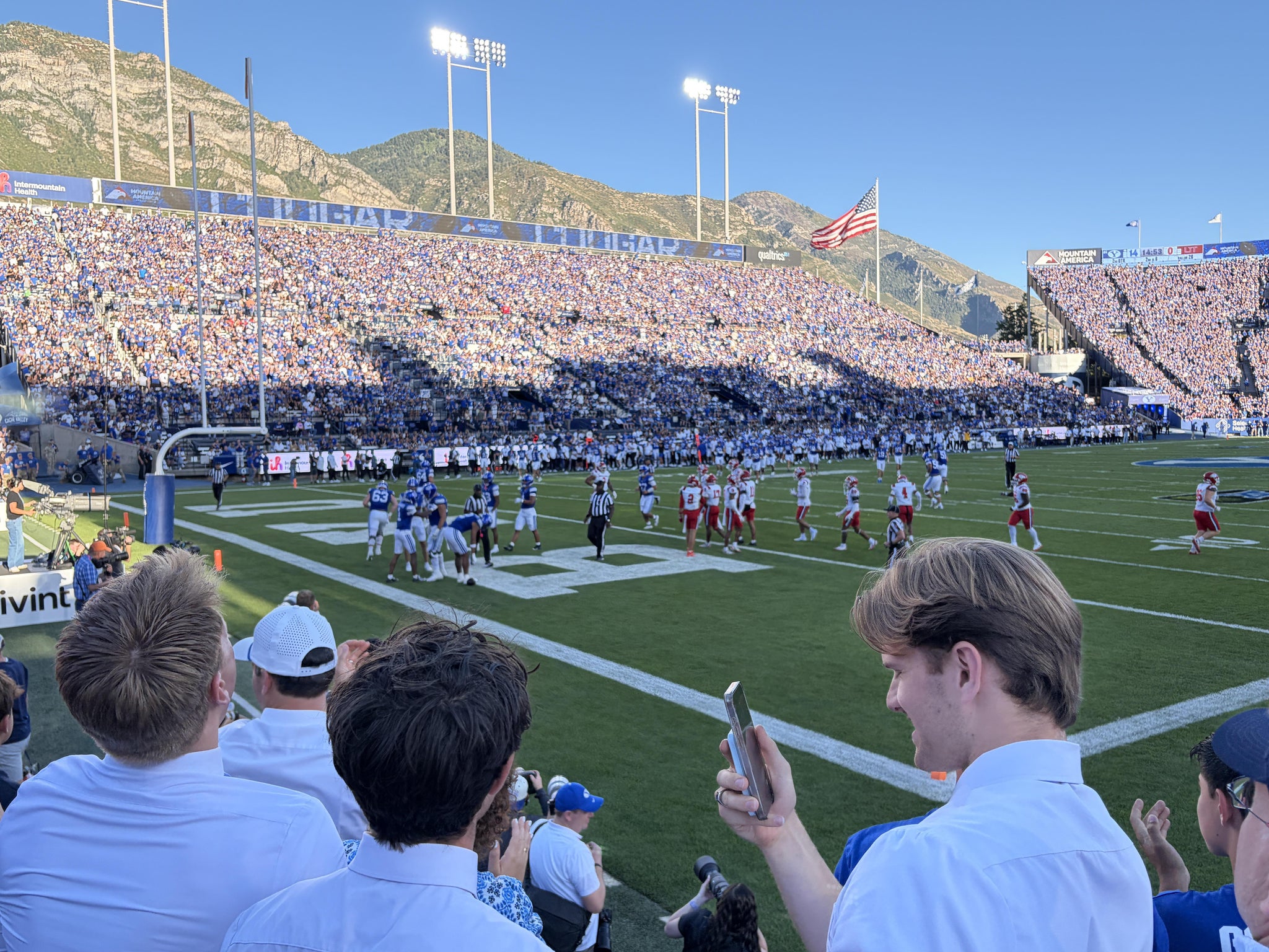 Real Fan View taken from Section 23 at LaVell Edwards Stadium by Paul B