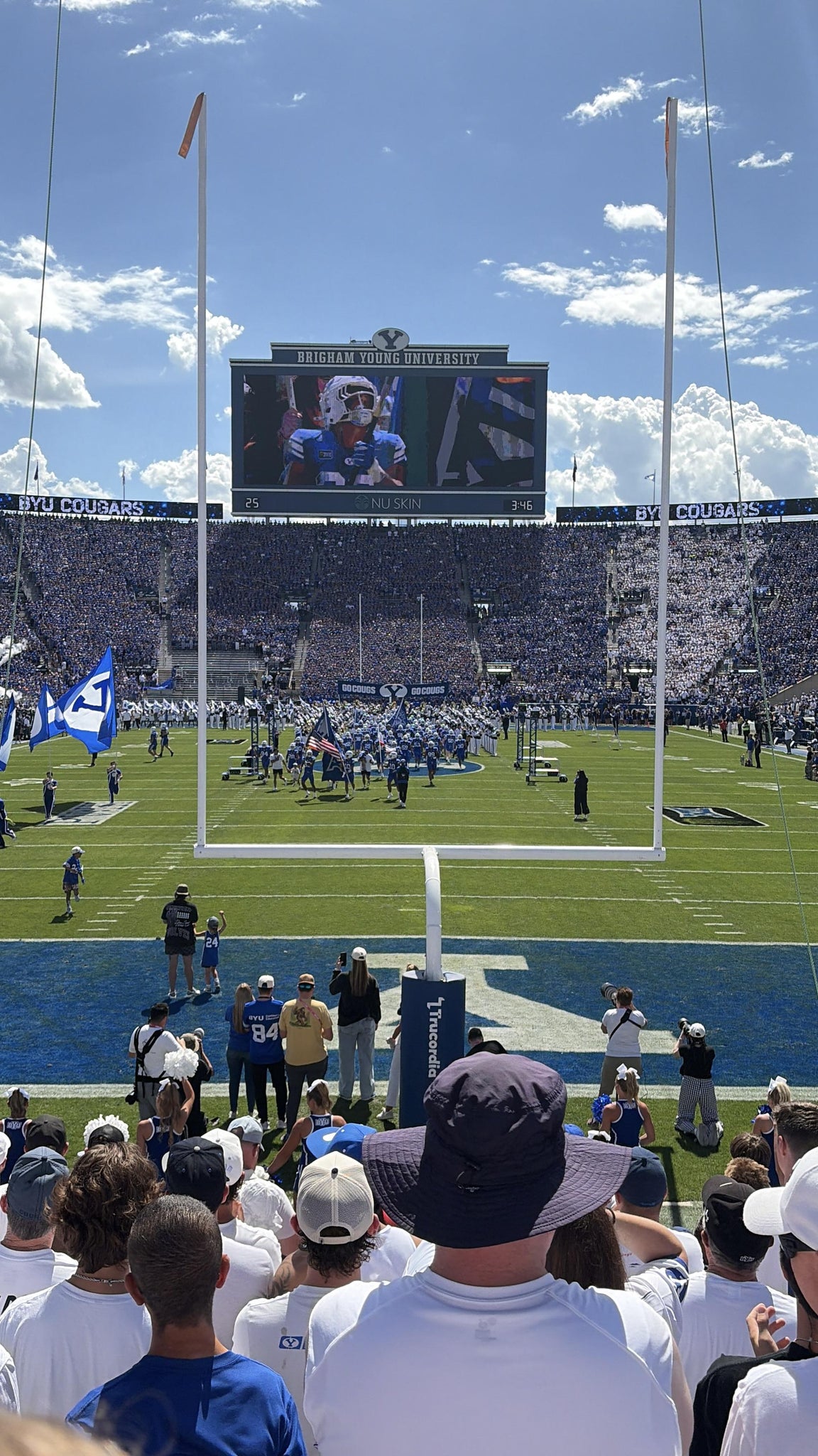 Real Fan View taken from Section 25 at LaVell Edwards Stadium by Paul A