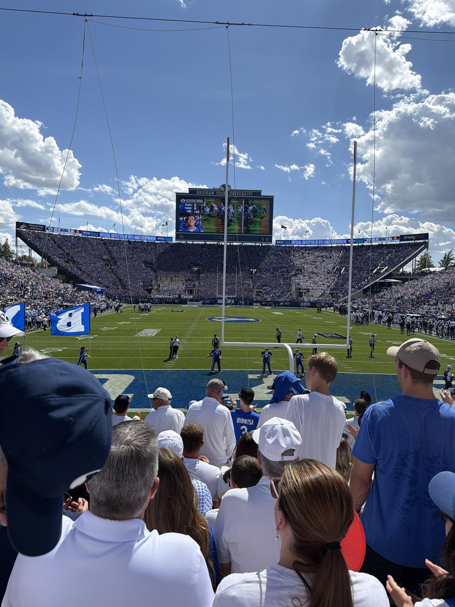 Real Fan View taken from Section 25 at LaVell Edwards Stadium by Nathan B
