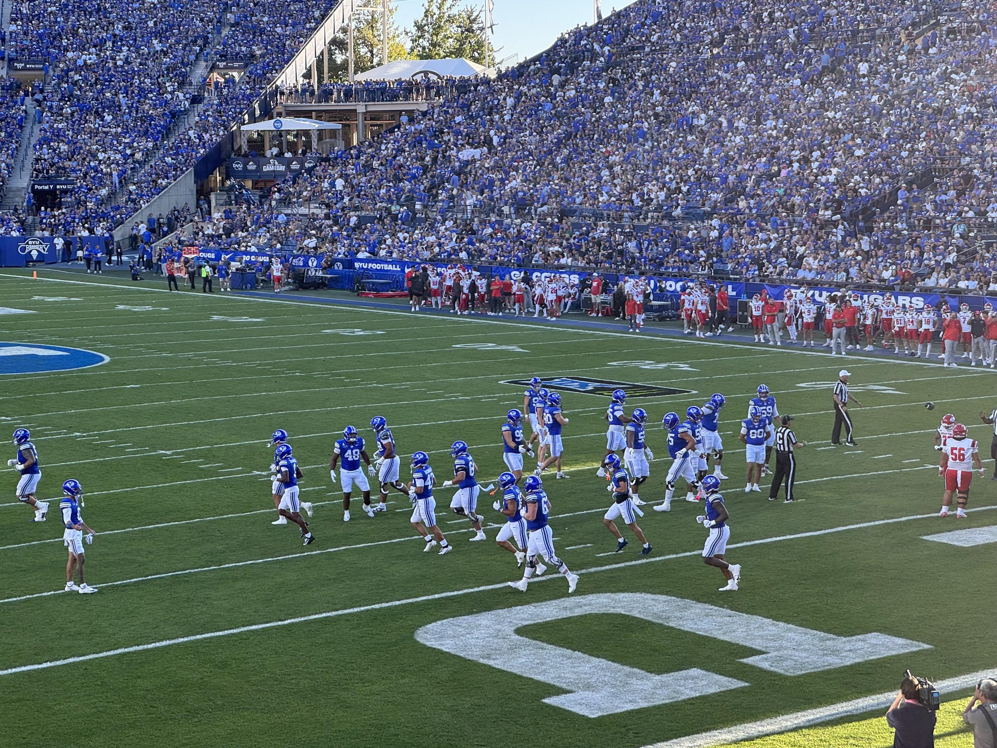 Real Fan View taken from Section 27 at LaVell Edwards Stadium by Jarrett H