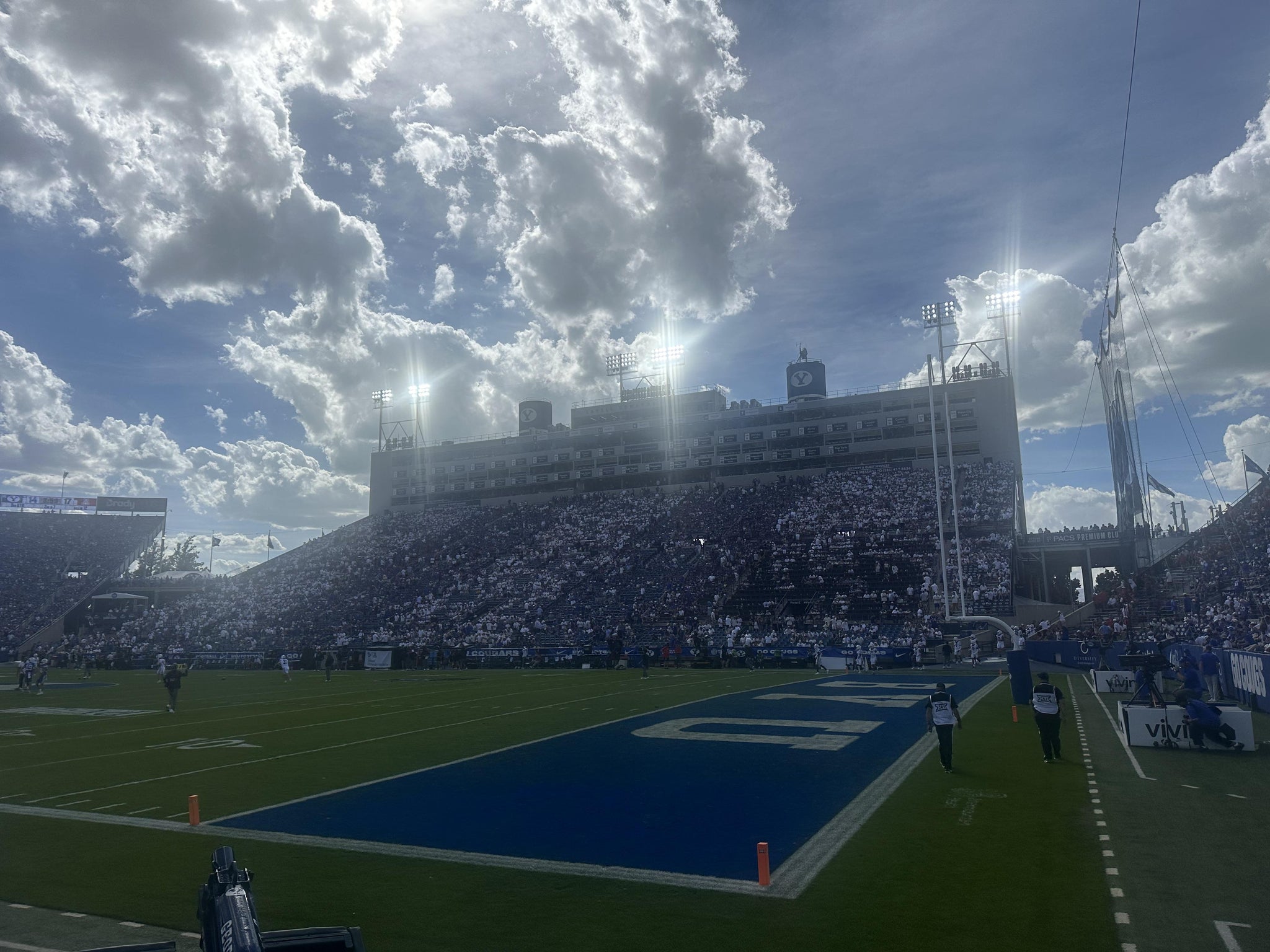 Real Fan View taken from Section 29 at LaVell Edwards Stadium by Brenton F