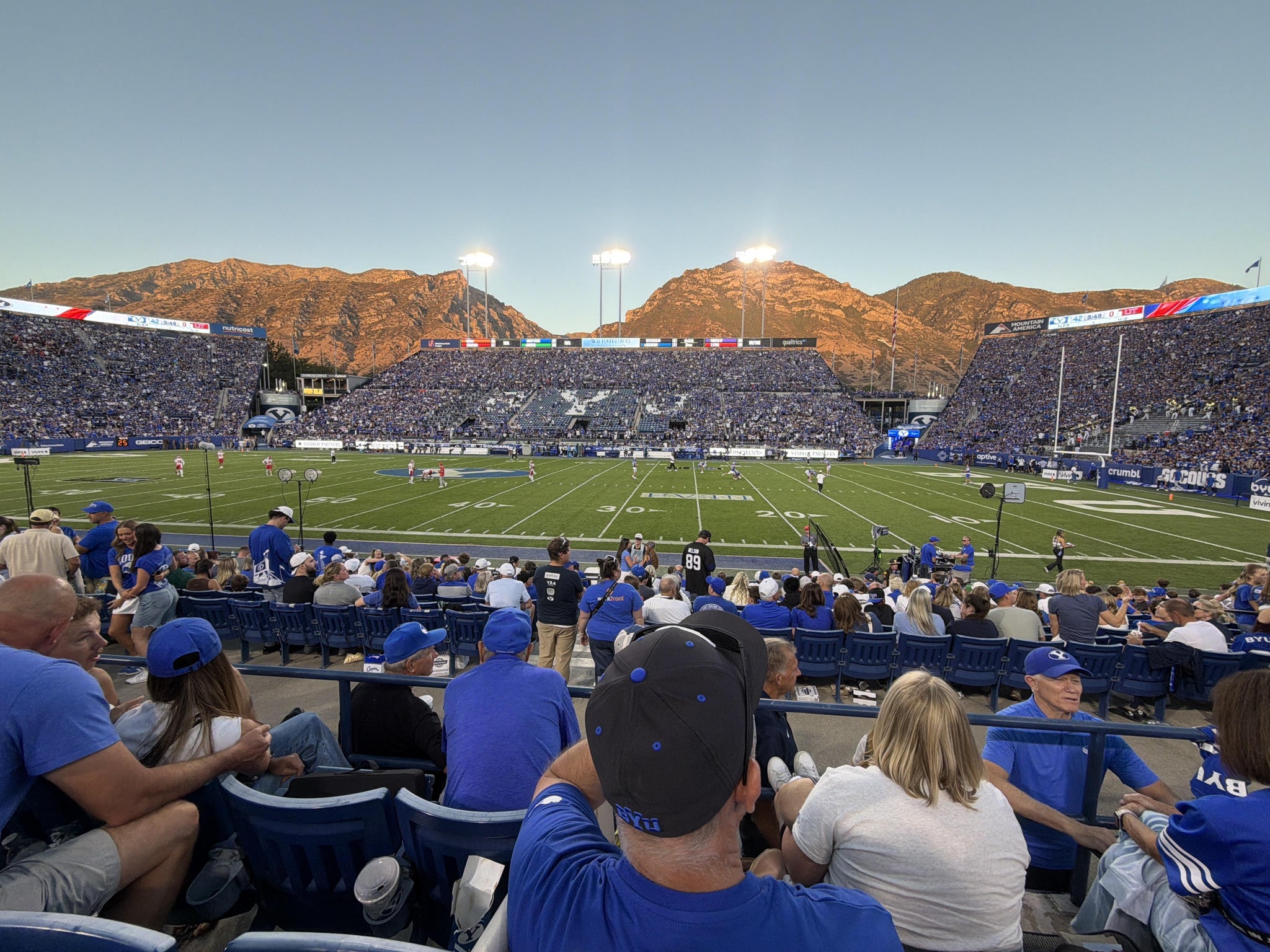 Real Fan View taken from Section 3 at LaVell Edwards Stadium by Rich S