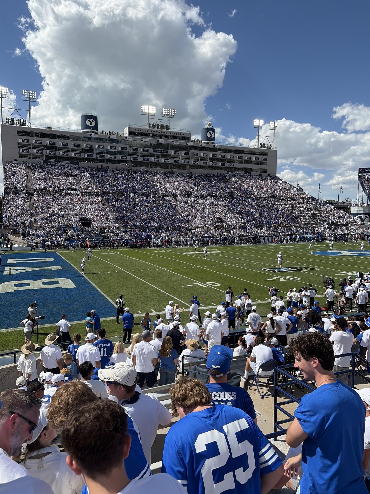 Real Fan View taken from Section 37 at LaVell Edwards Stadium by Robert C