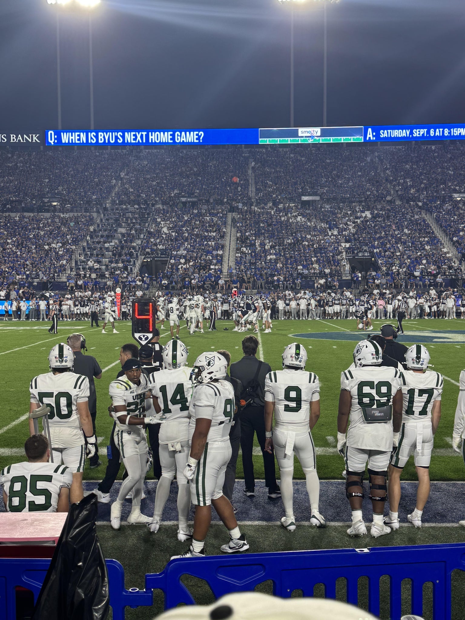 Real Fan View taken from Section 5 at LaVell Edwards Stadium by Bradley R