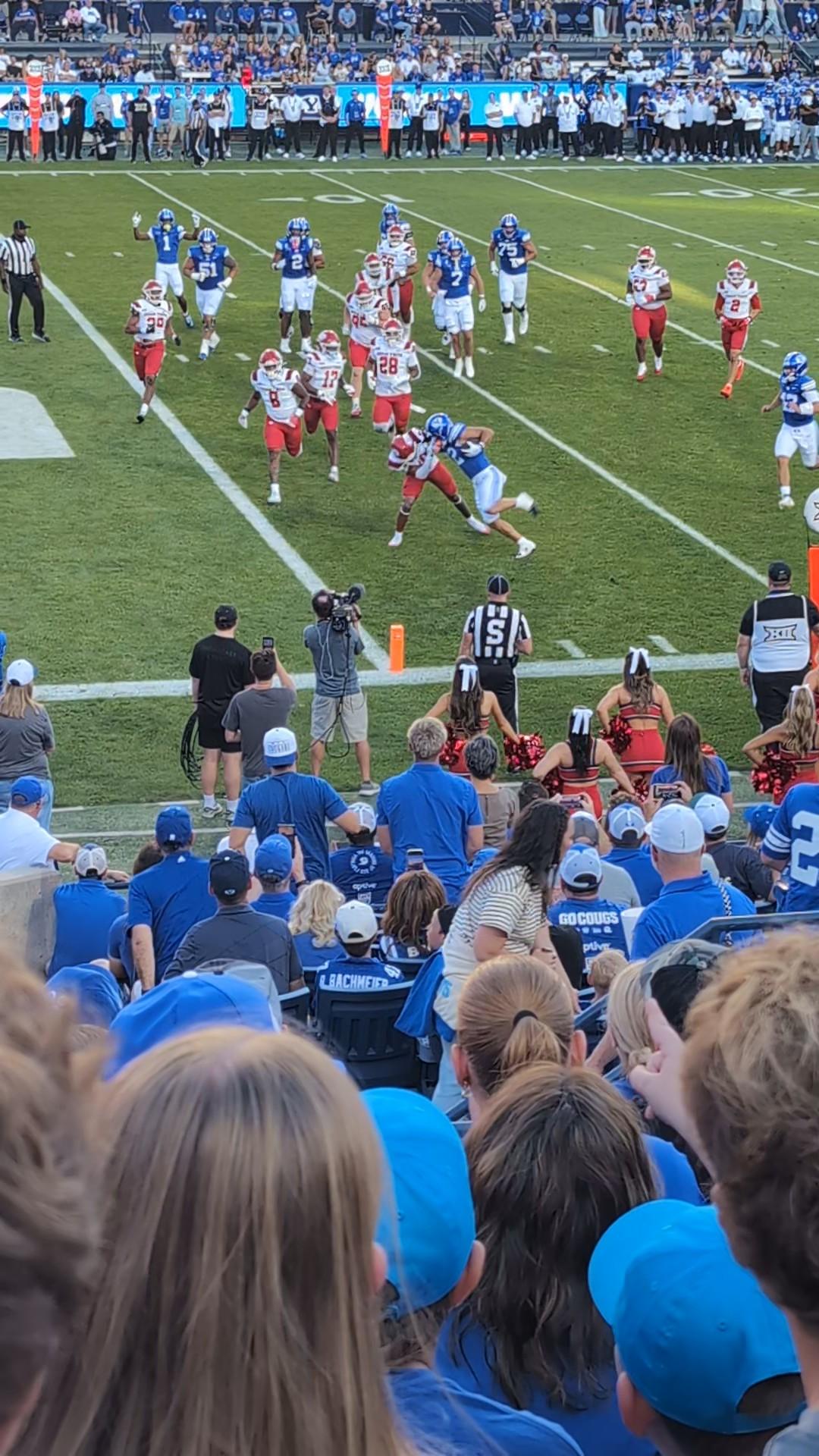 Real Fan View taken from Section 9 at LaVell Edwards Stadium by Wes W