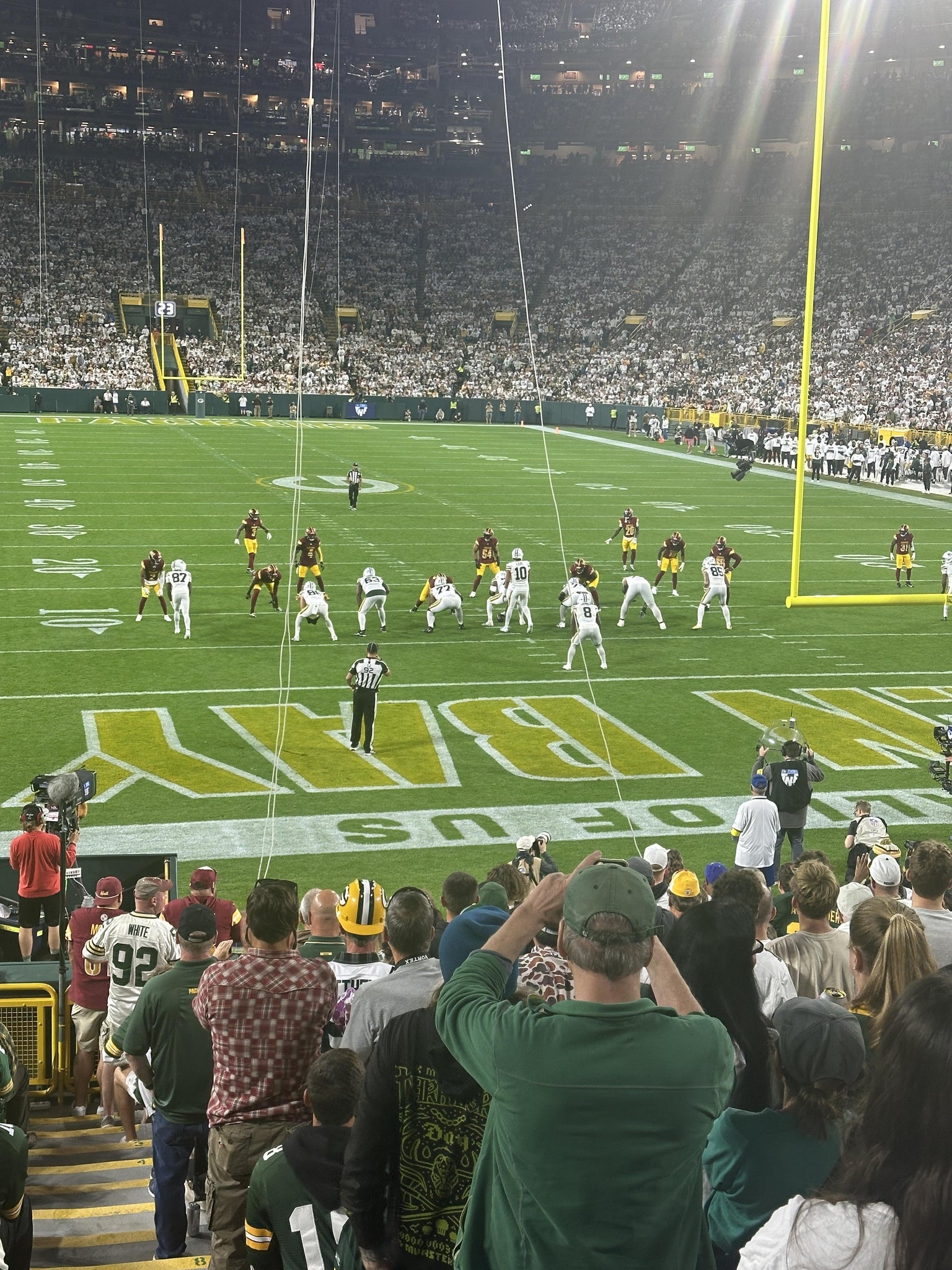 Real Fan View taken from Section 103 at Lambeau Field by Matthew A