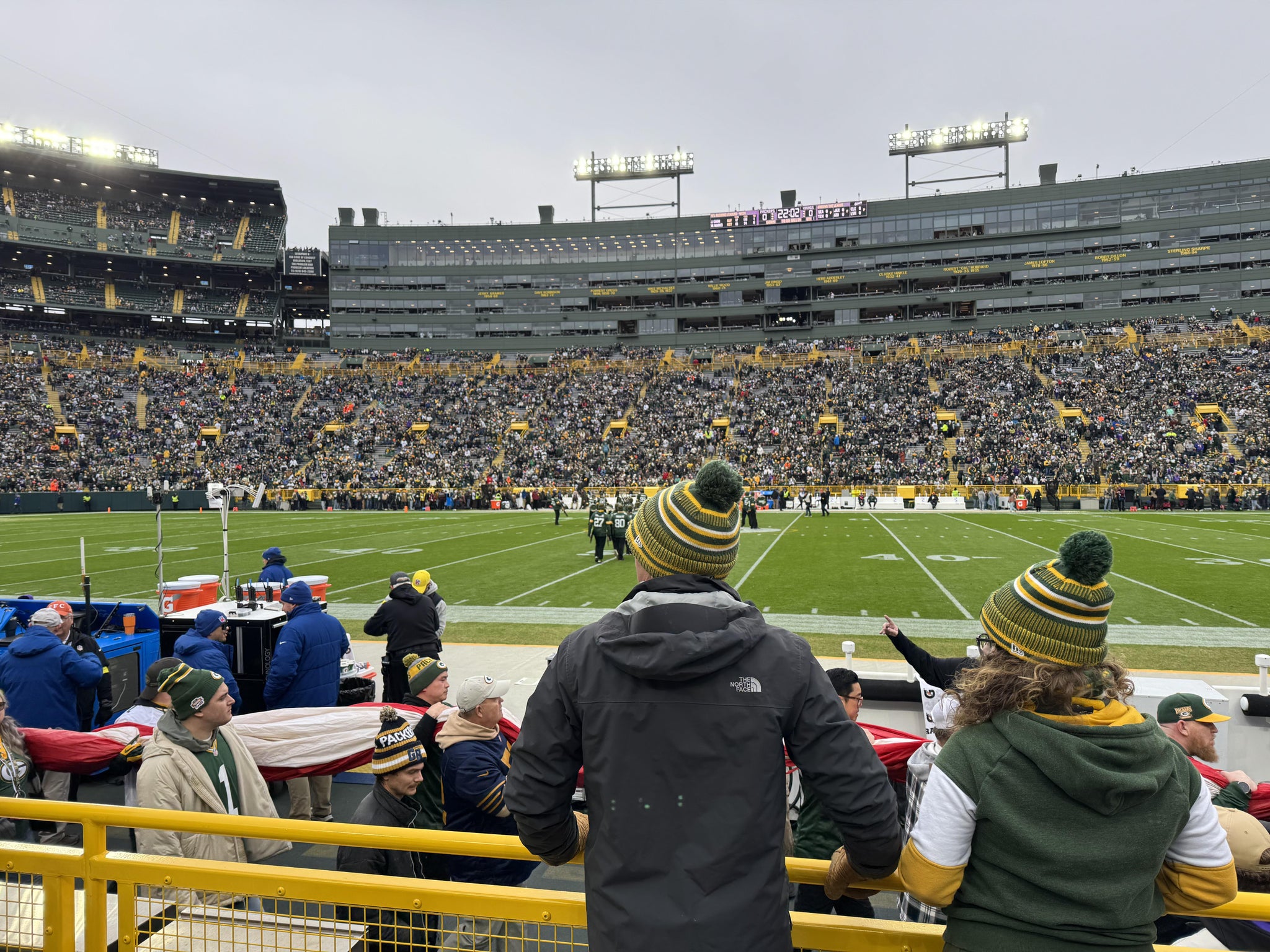 Real Fan View taken from Section 117 at Lambeau Field by Sawyer I