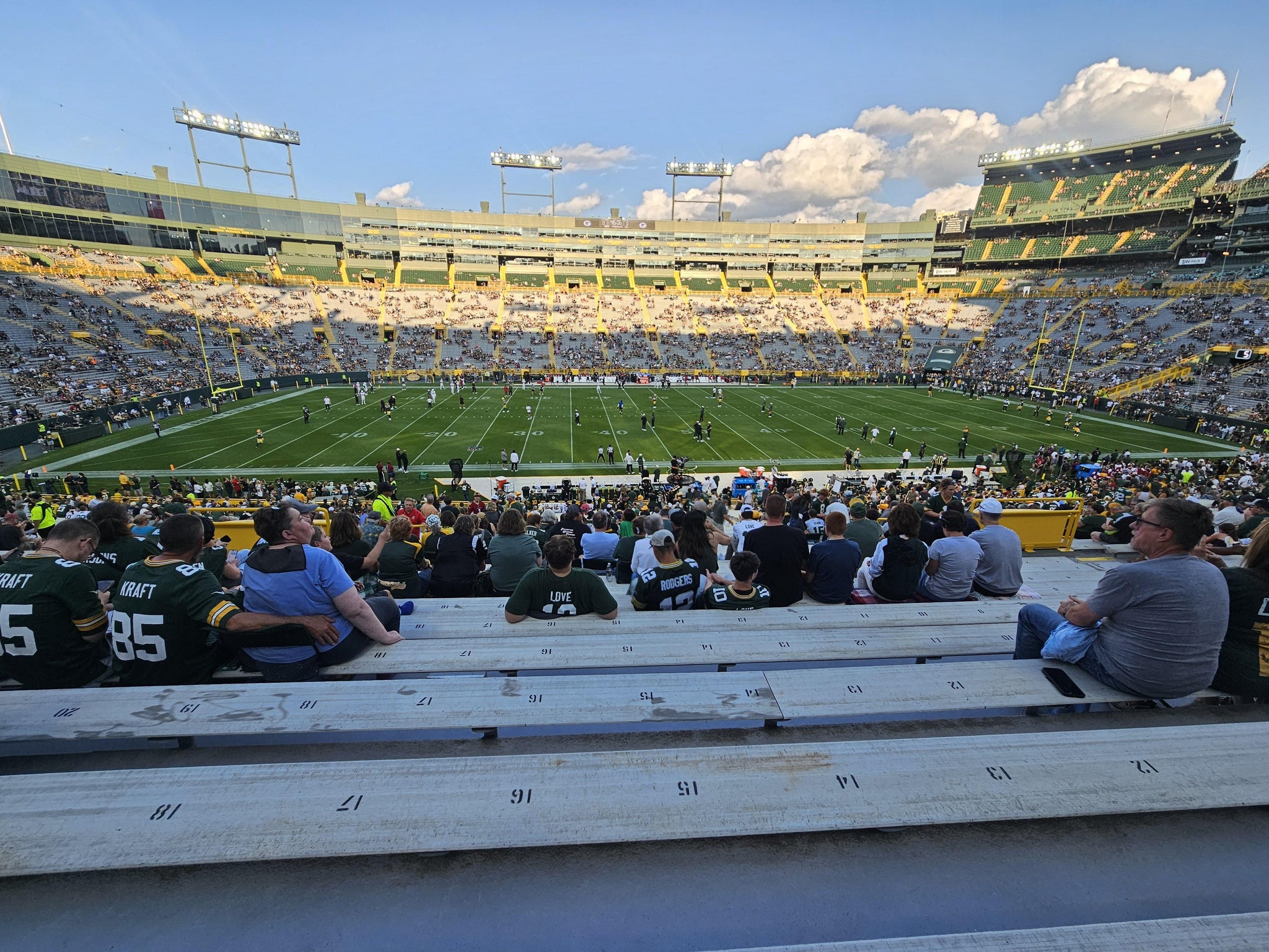 Real Fan View taken from Section 118 at Lambeau Field by Jeff W