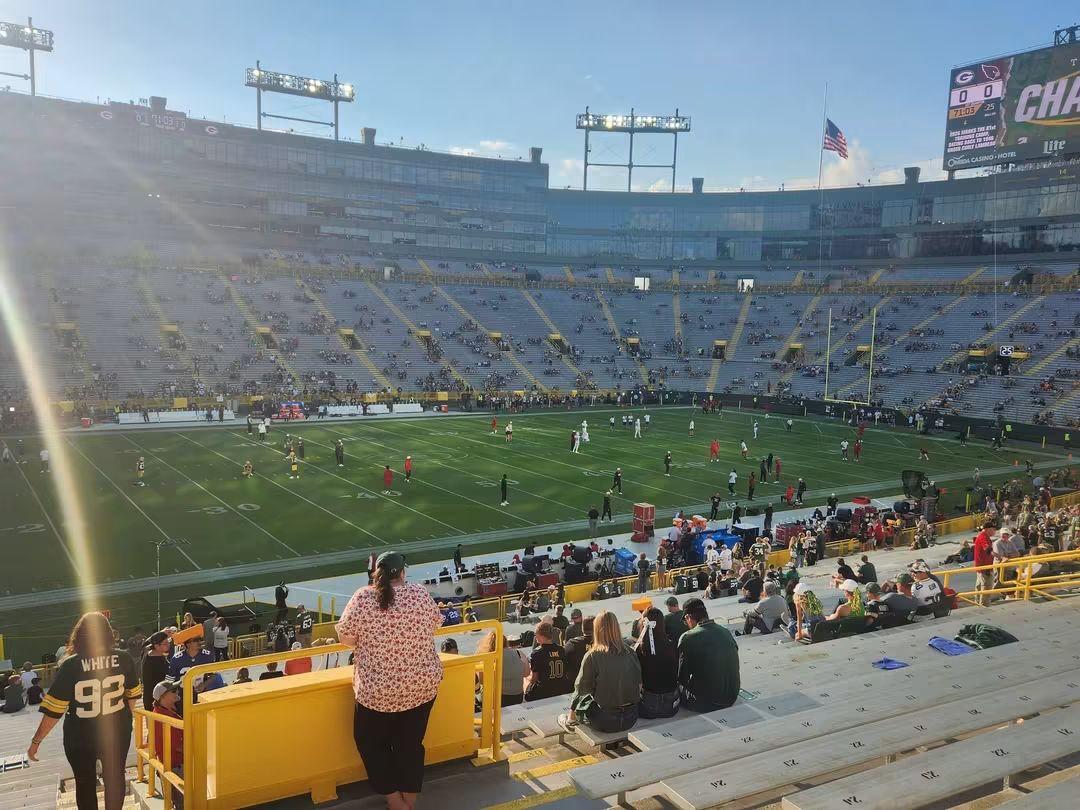 Real Fan View taken from Section 125 at Lambeau Field by Eric S