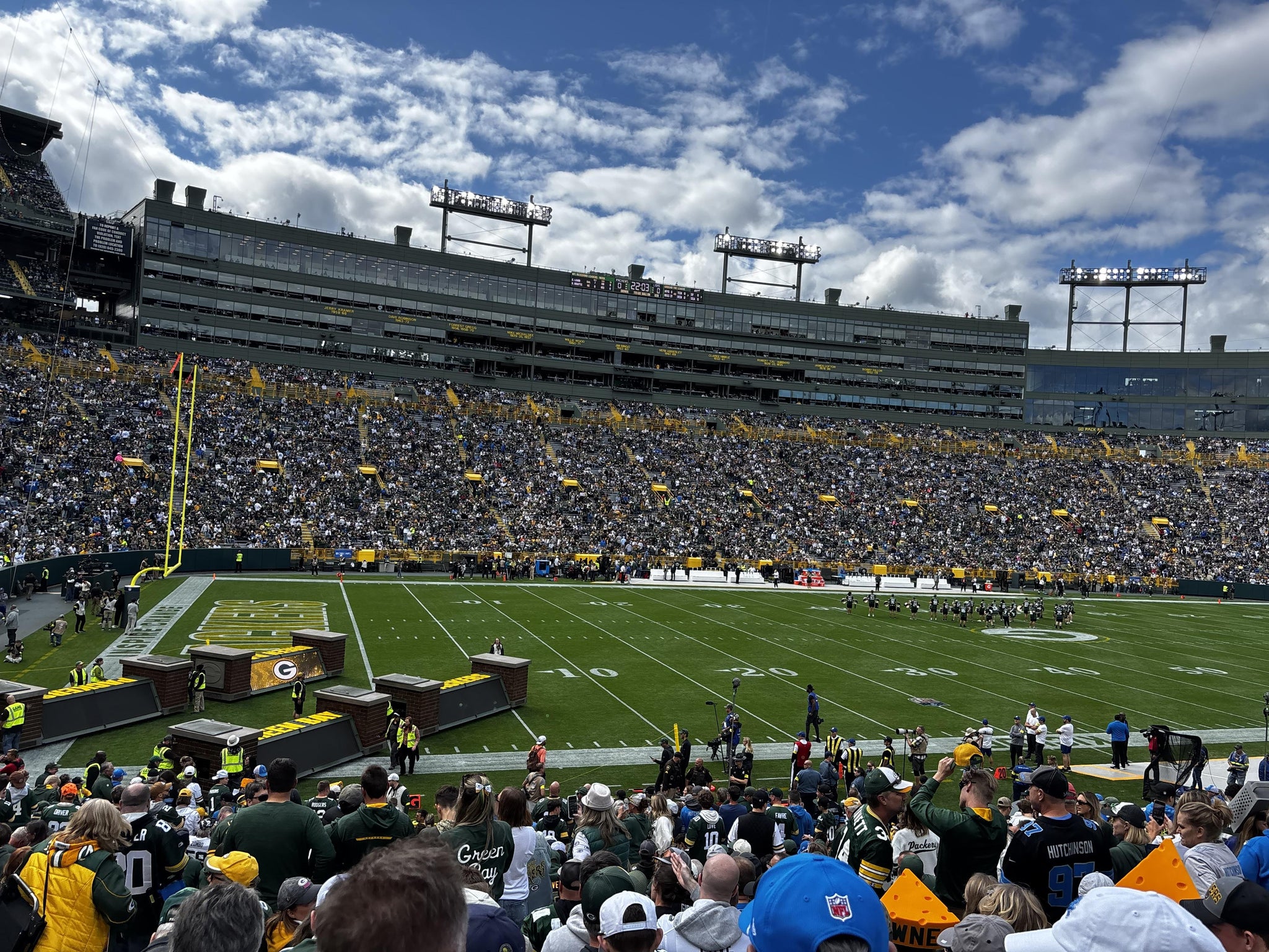 Real Fan View taken from Section 127 at Lambeau Field by David L