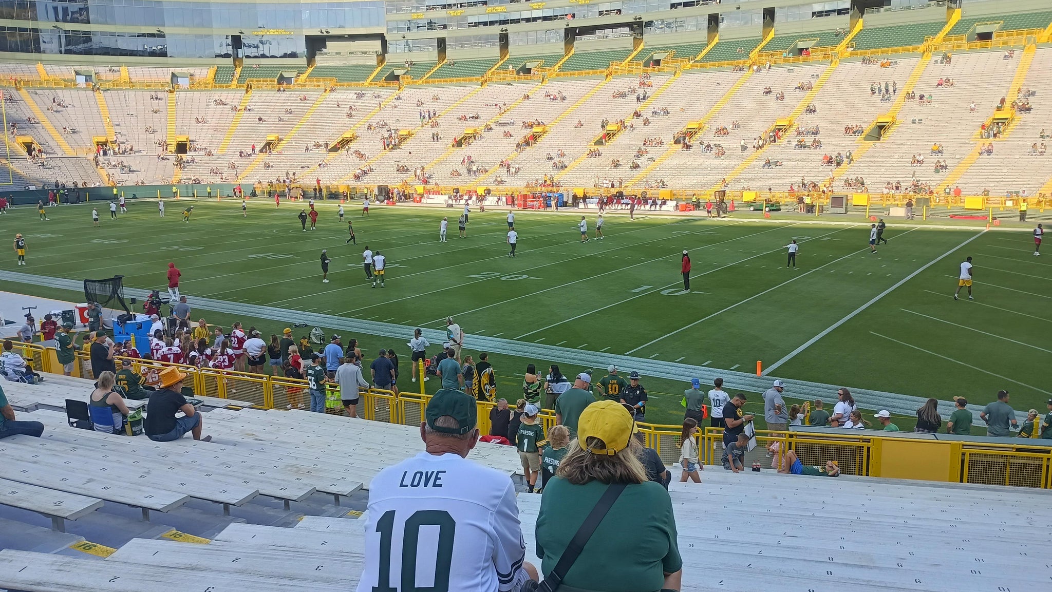 Real Fan View taken from Section 130 at Lambeau Field by June C