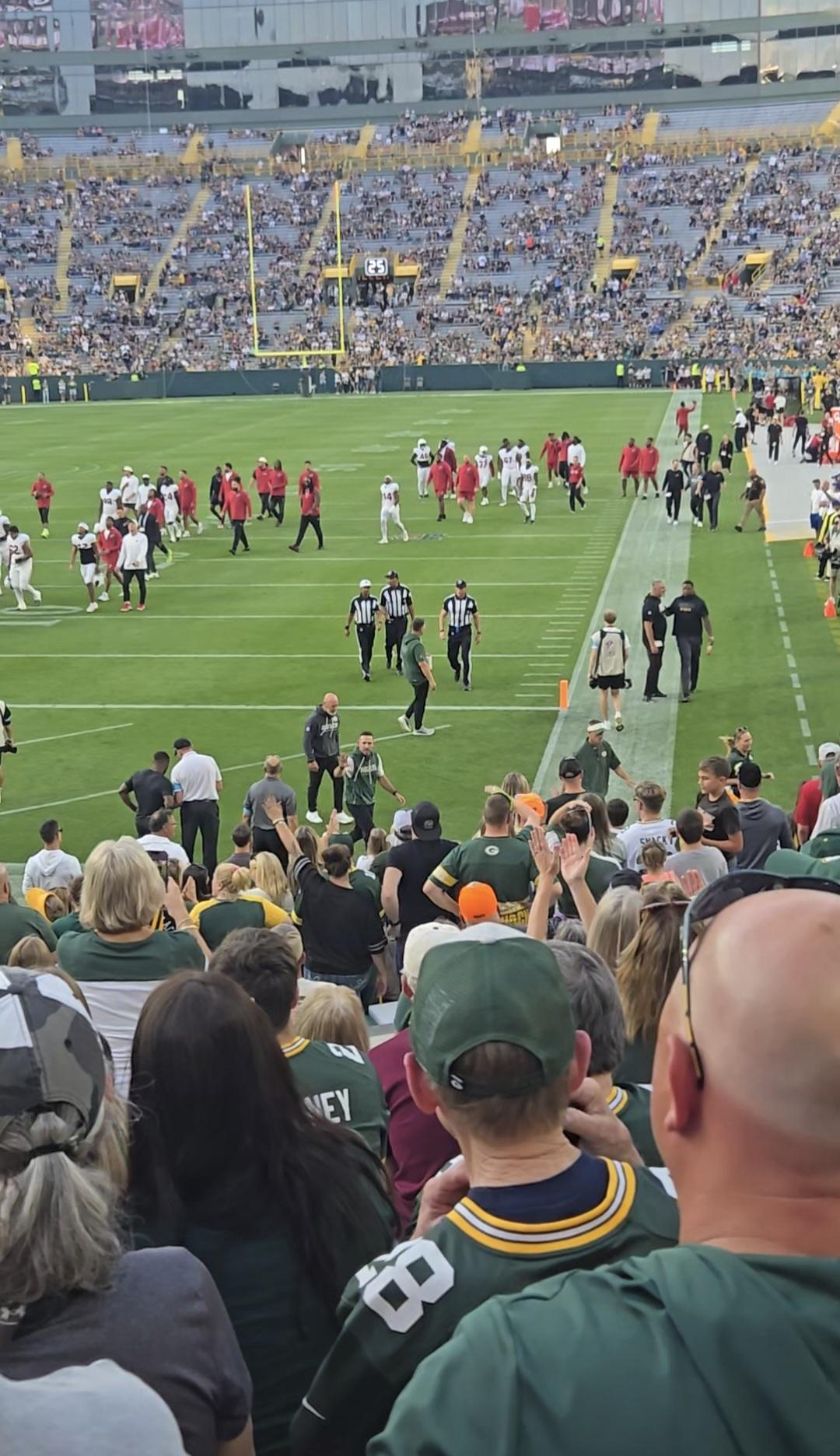 Real Fan View taken from Section 133 at Lambeau Field by Derek S