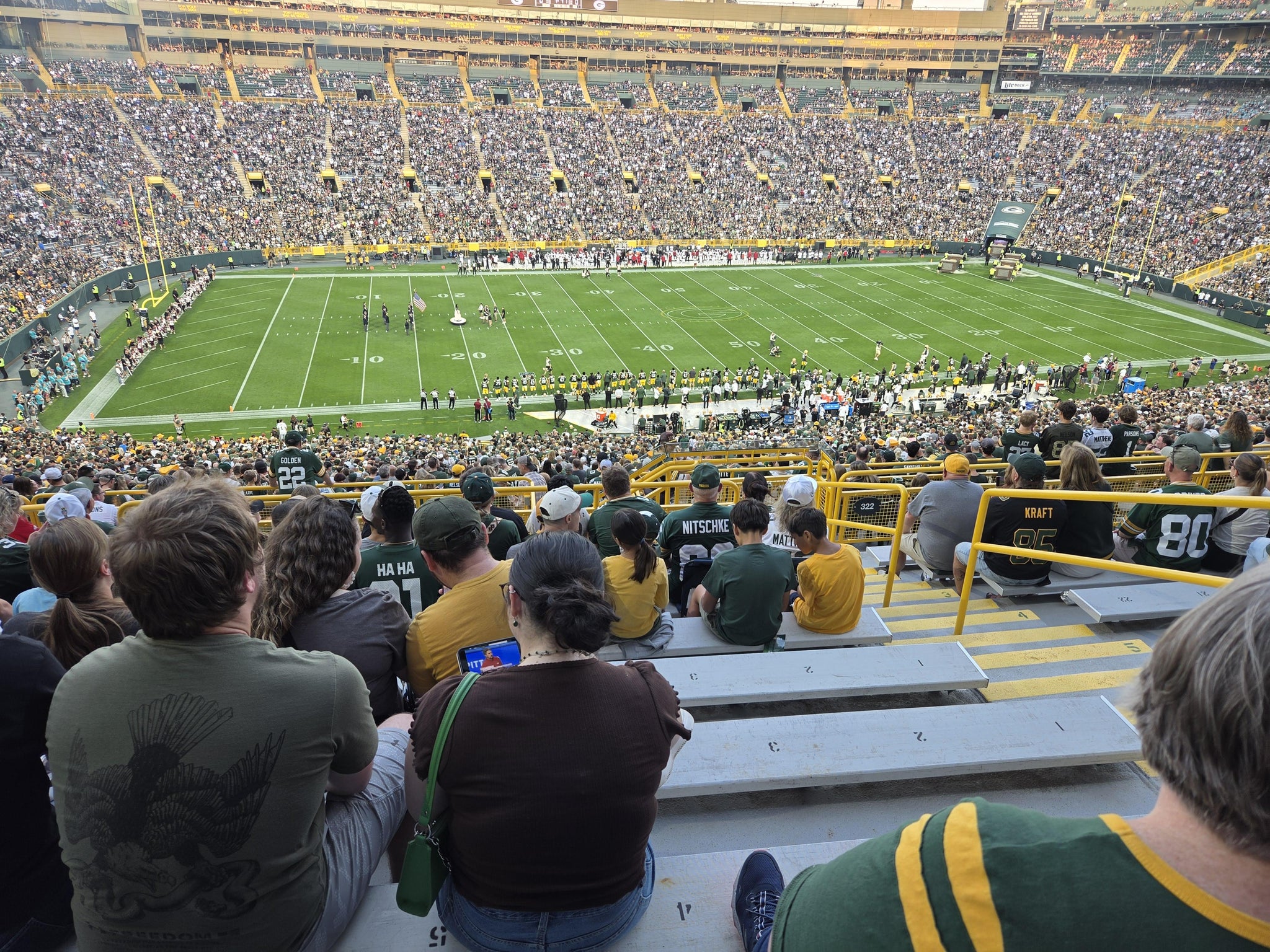 Real Fan View taken from Section 320 at Lambeau Field by Anonymous User