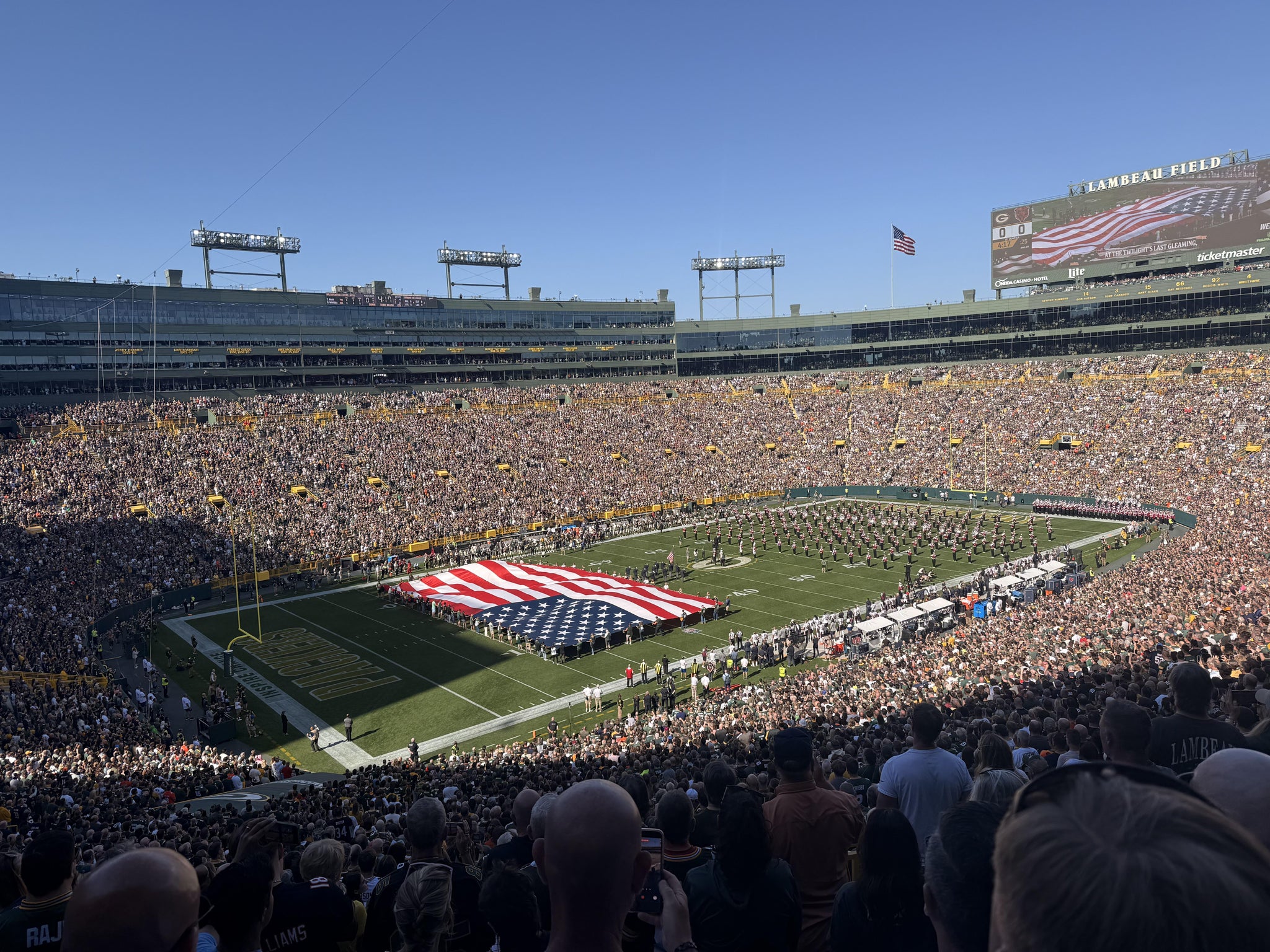Real Fan View taken from Section 431 at Lambeau Field by Patrick S