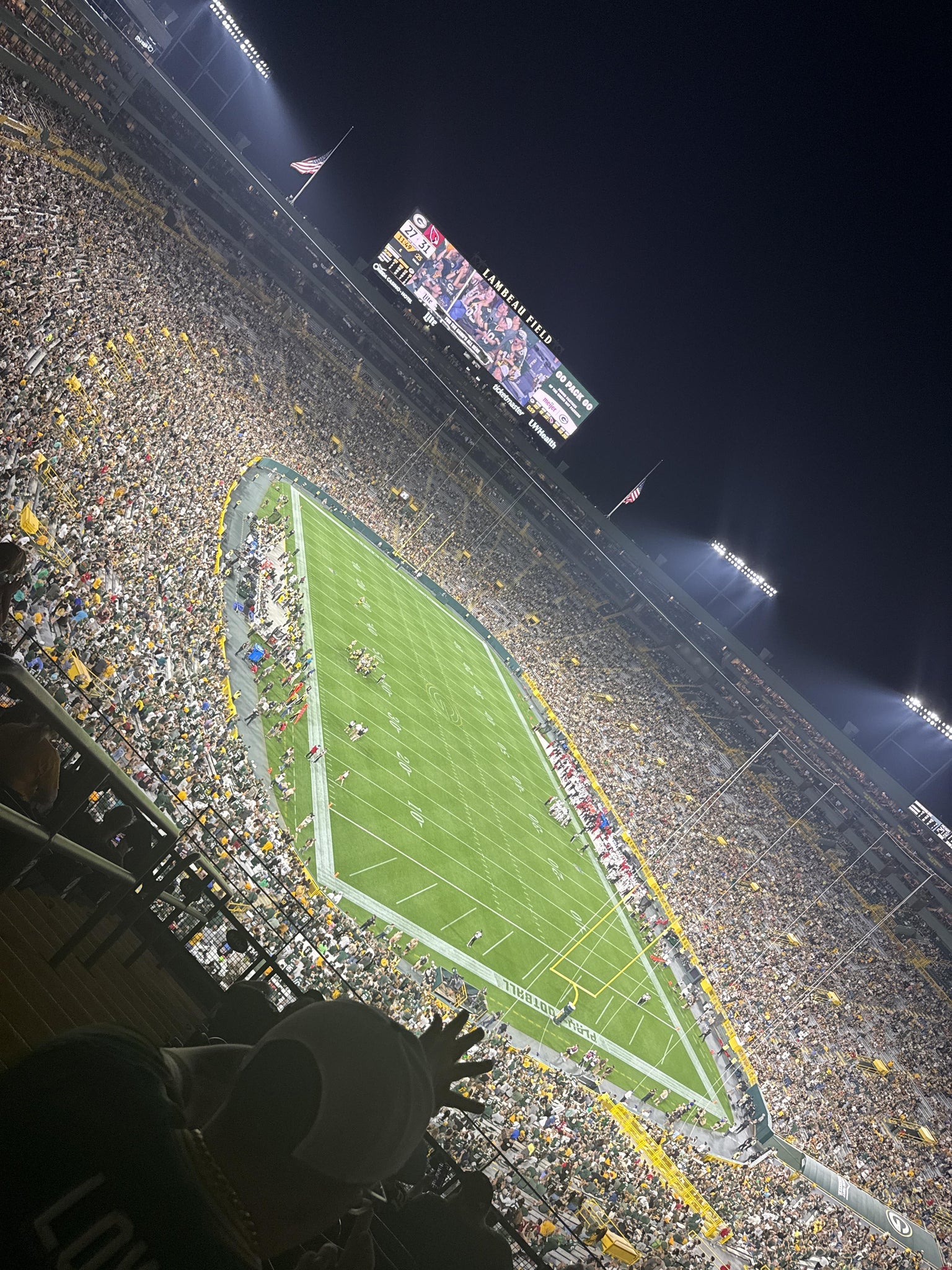 Real Fan View taken from Section 640 S at Lambeau Field by Marcello T