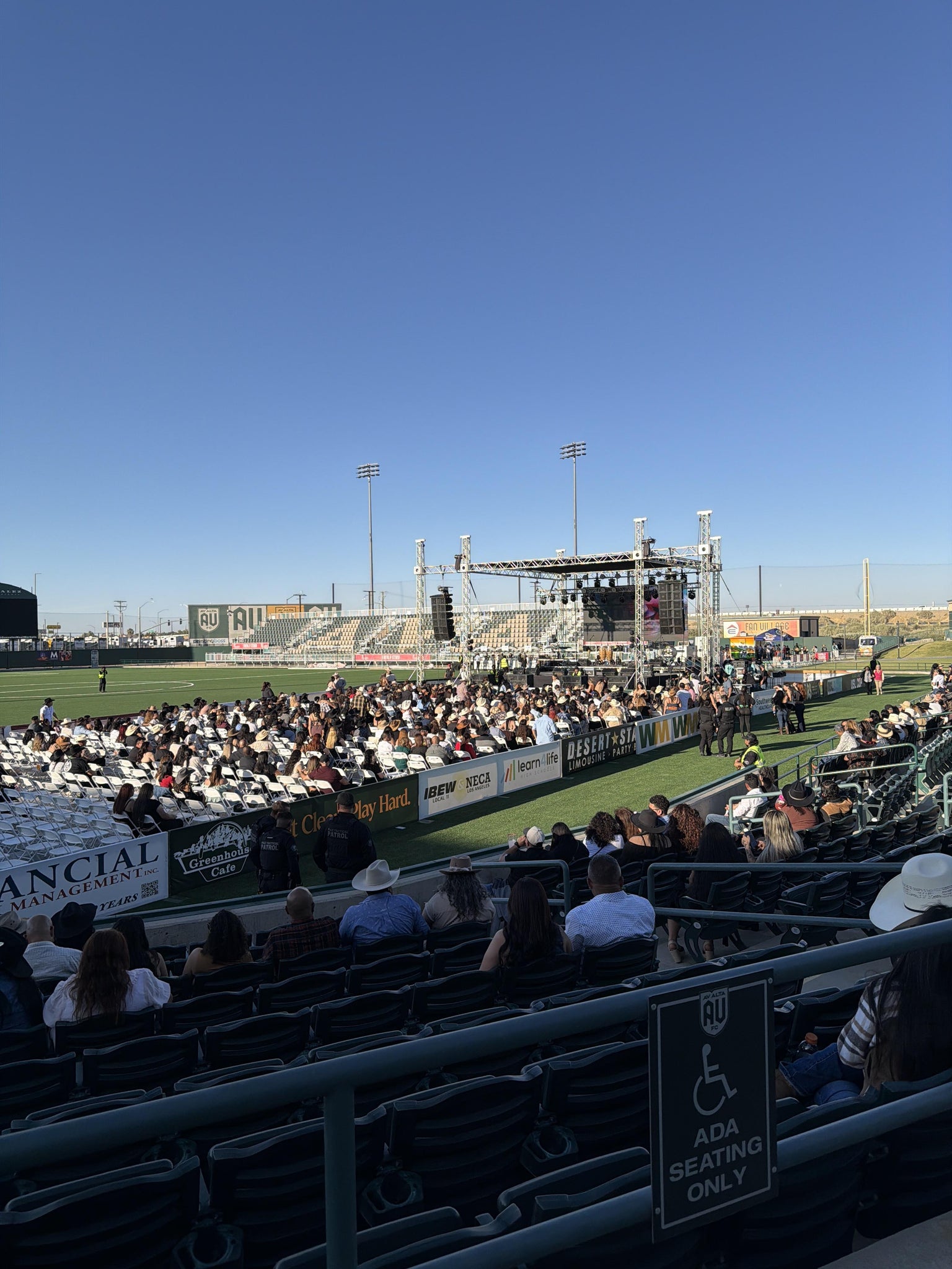 Real Fan View taken from Section 102 at Lancaster Municipal Stadium by Rita G