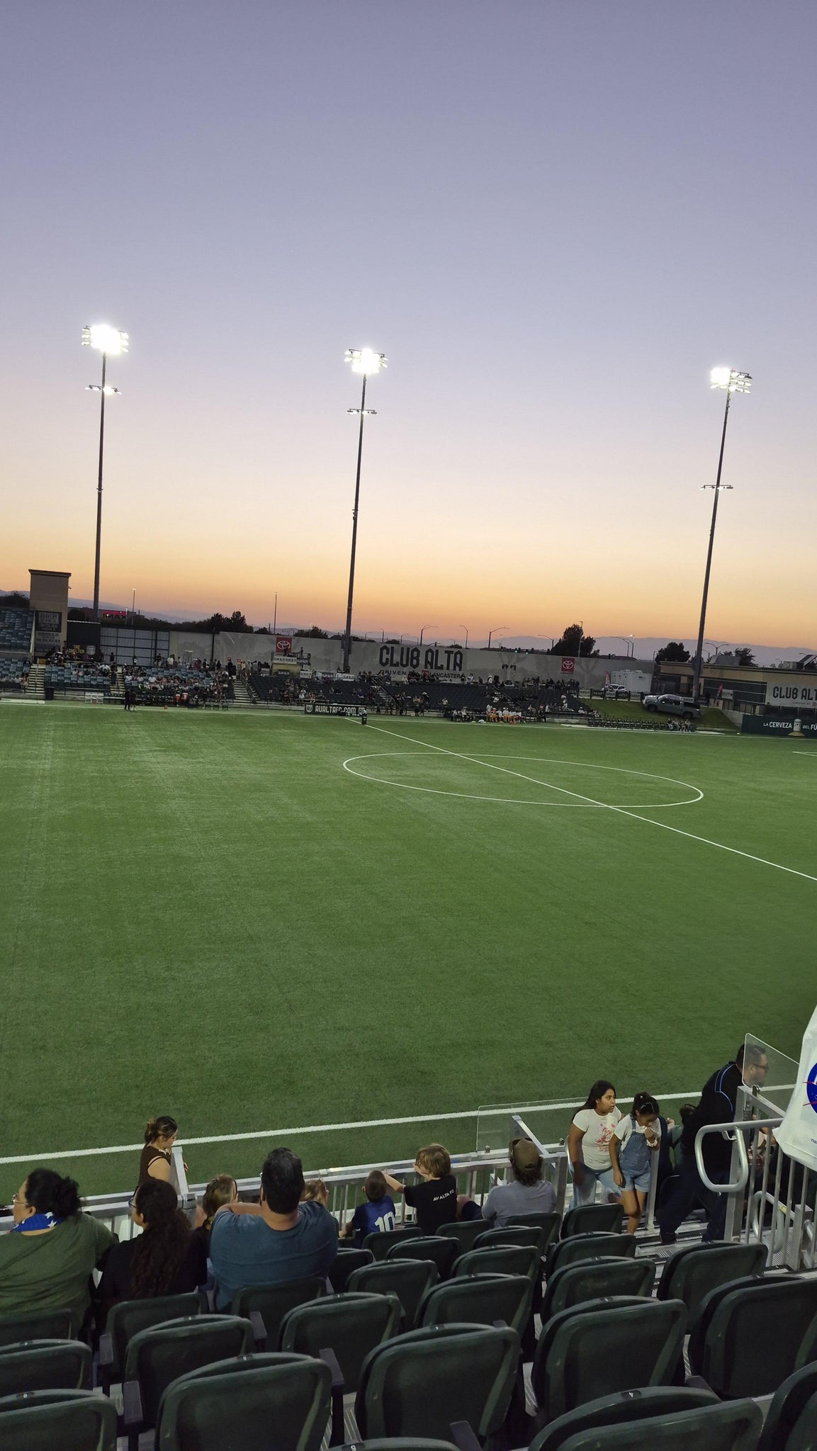 Real Fan View taken from Section 120 at Lancaster Municipal Stadium by Laura C