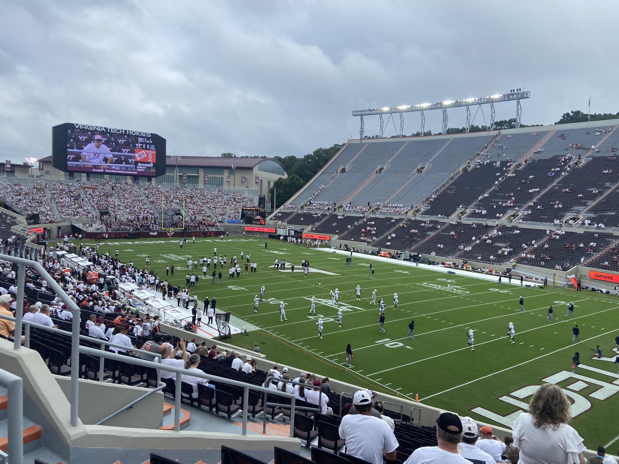 Real Fan View taken from Section 106 at Lane Stadium by Christopher P