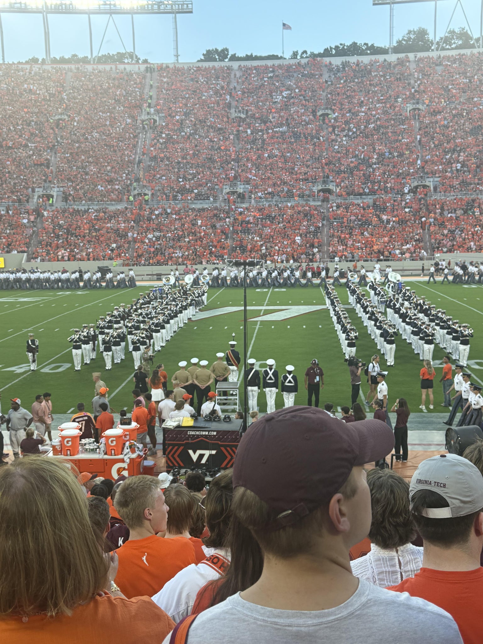 Vue réelle des fans prise de la Section 111 au site Lane Stadium par Ut P