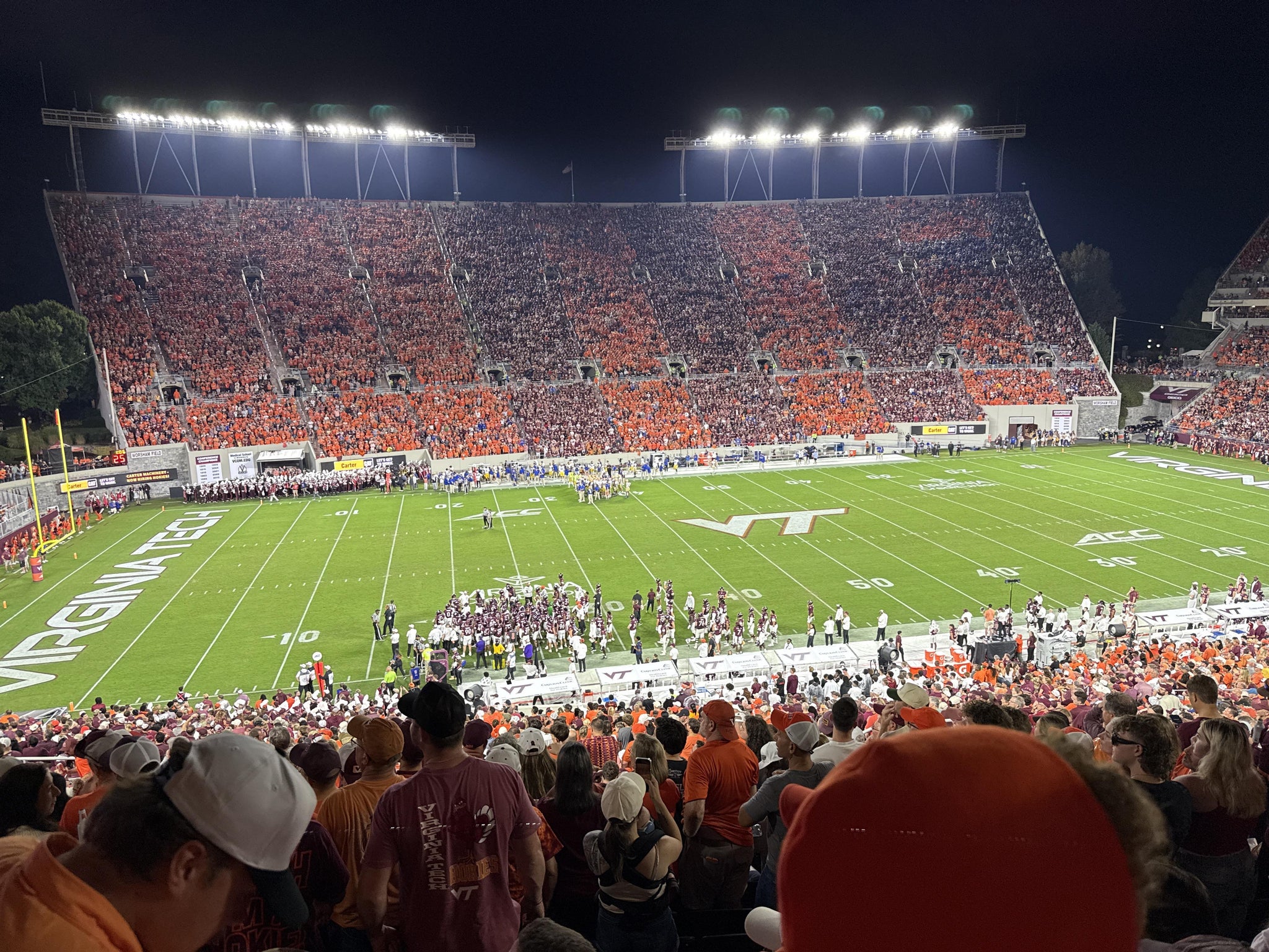 Real Fan View taken from Section 113 at Lane Stadium by Leigh J