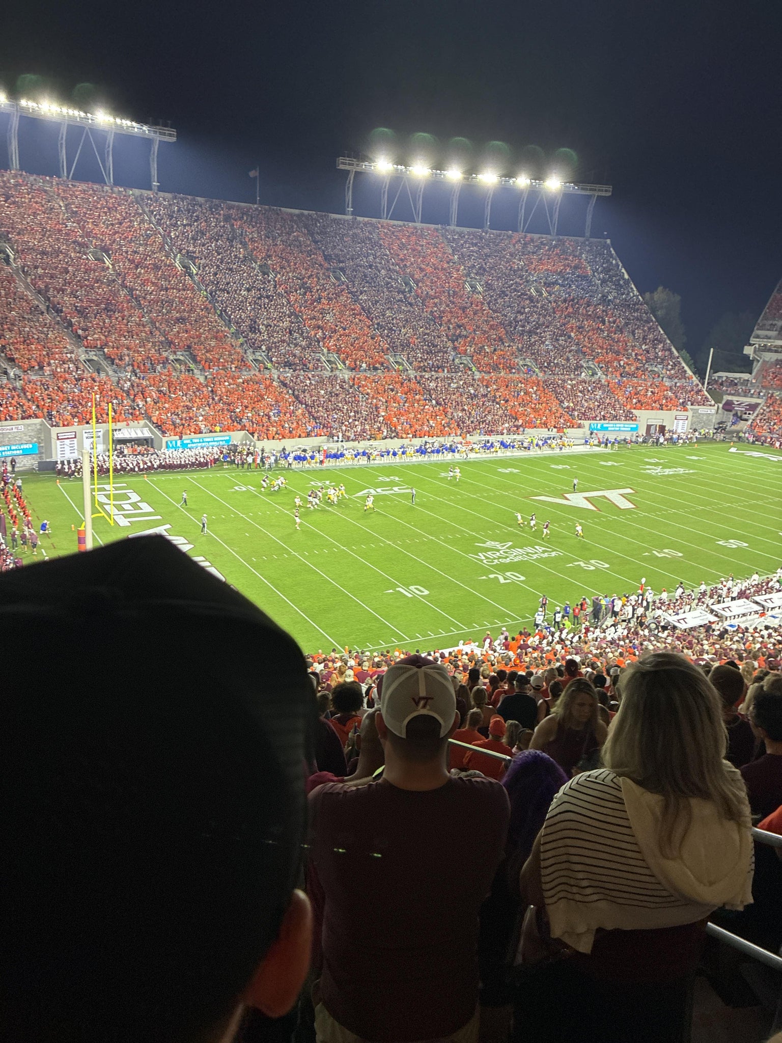 Real Fan View taken from Section 116 at Lane Stadium by Wylie S