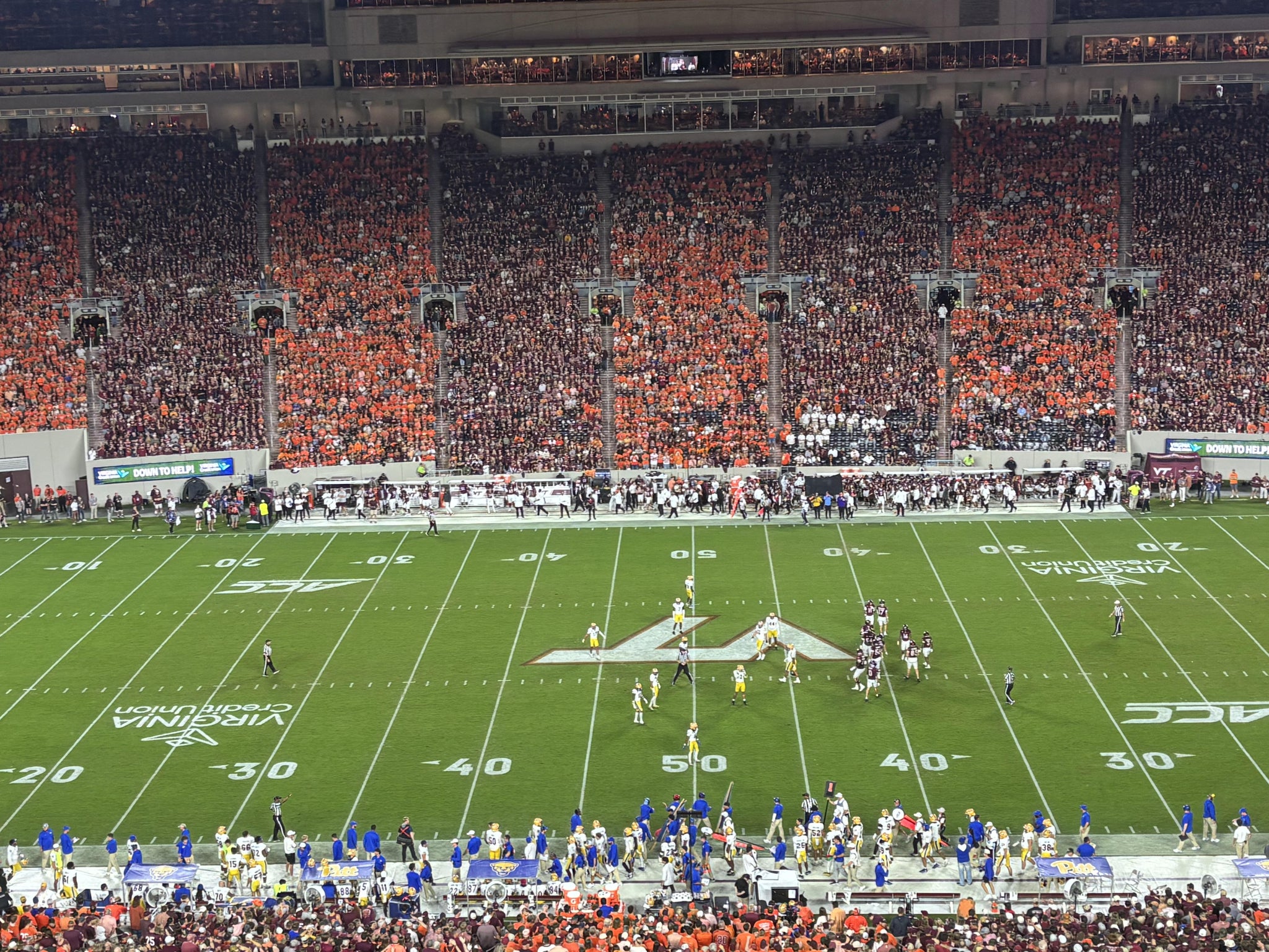 Real Fan View taken from Section 231 at Lane Stadium by Douglas G