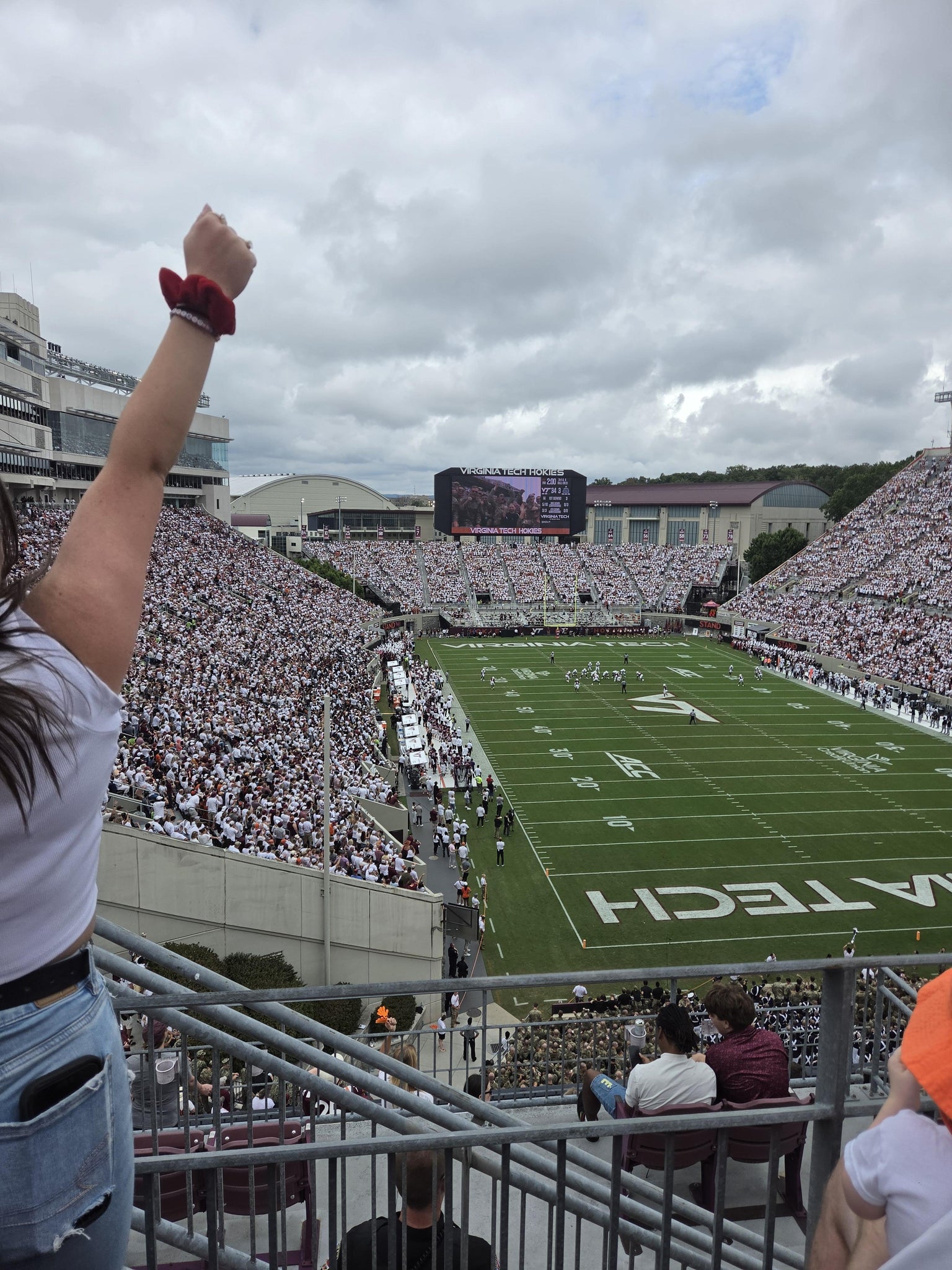 Real Fan View taken from Section 508 at Lane Stadium by Tina  Y