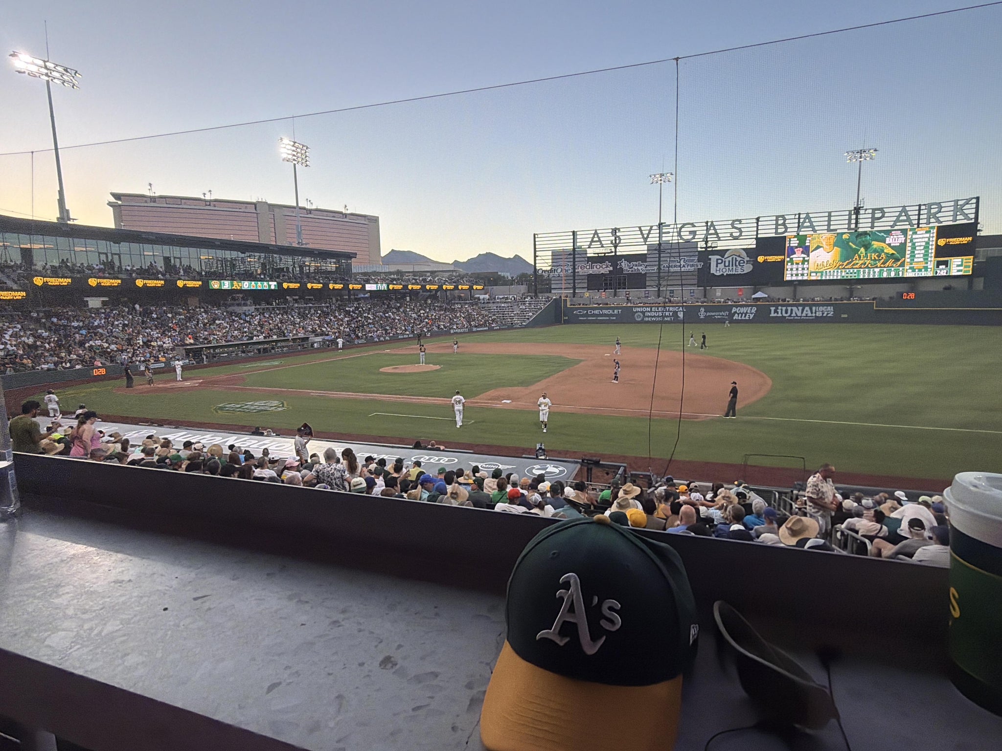 Vue réelle des fans prise de la Section 106 WC au site Las Vegas Ballpark par Dean V