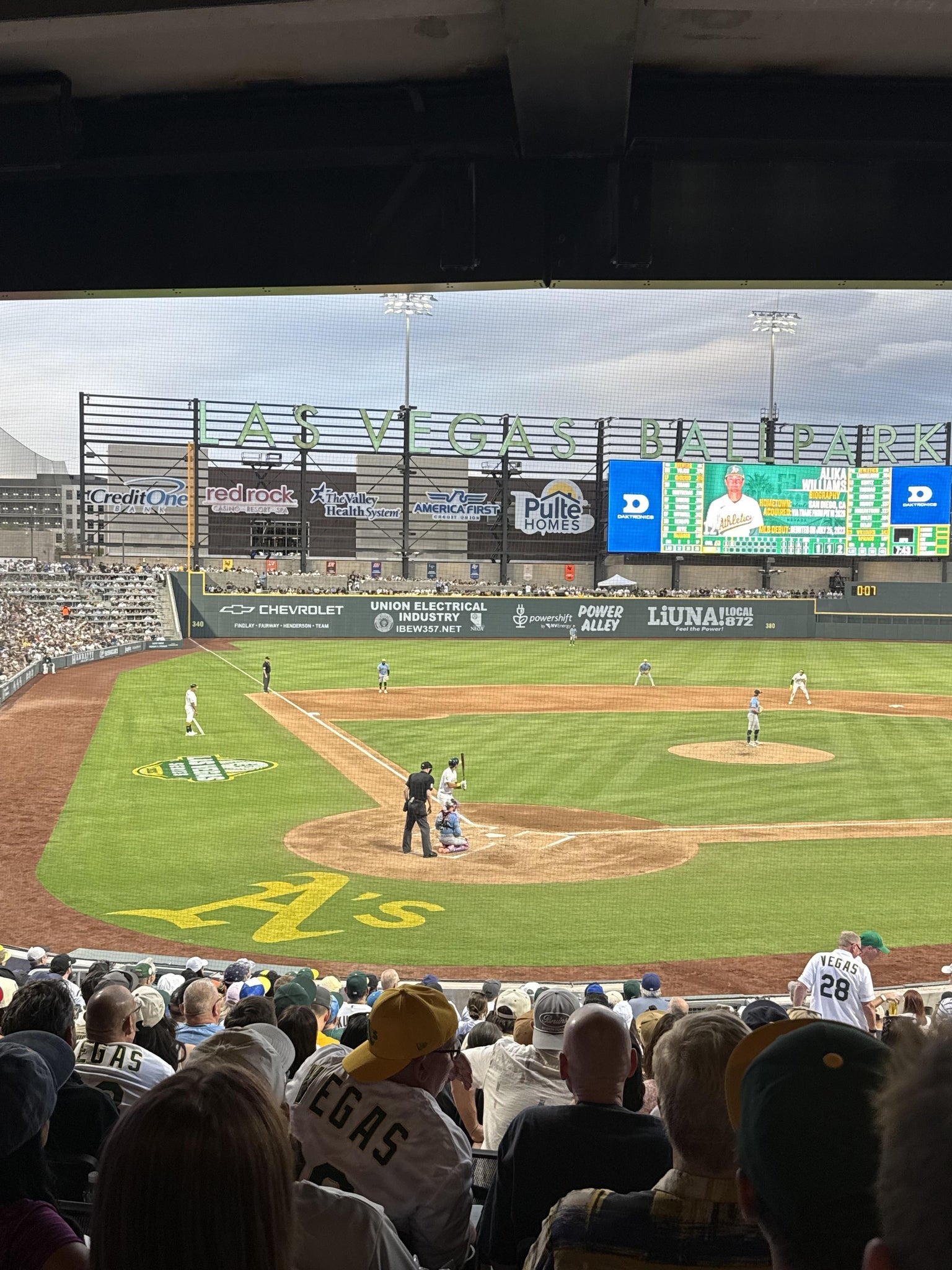 Vue réelle des fans prise de la Section 110 au site Las Vegas Ballpark par Linda A