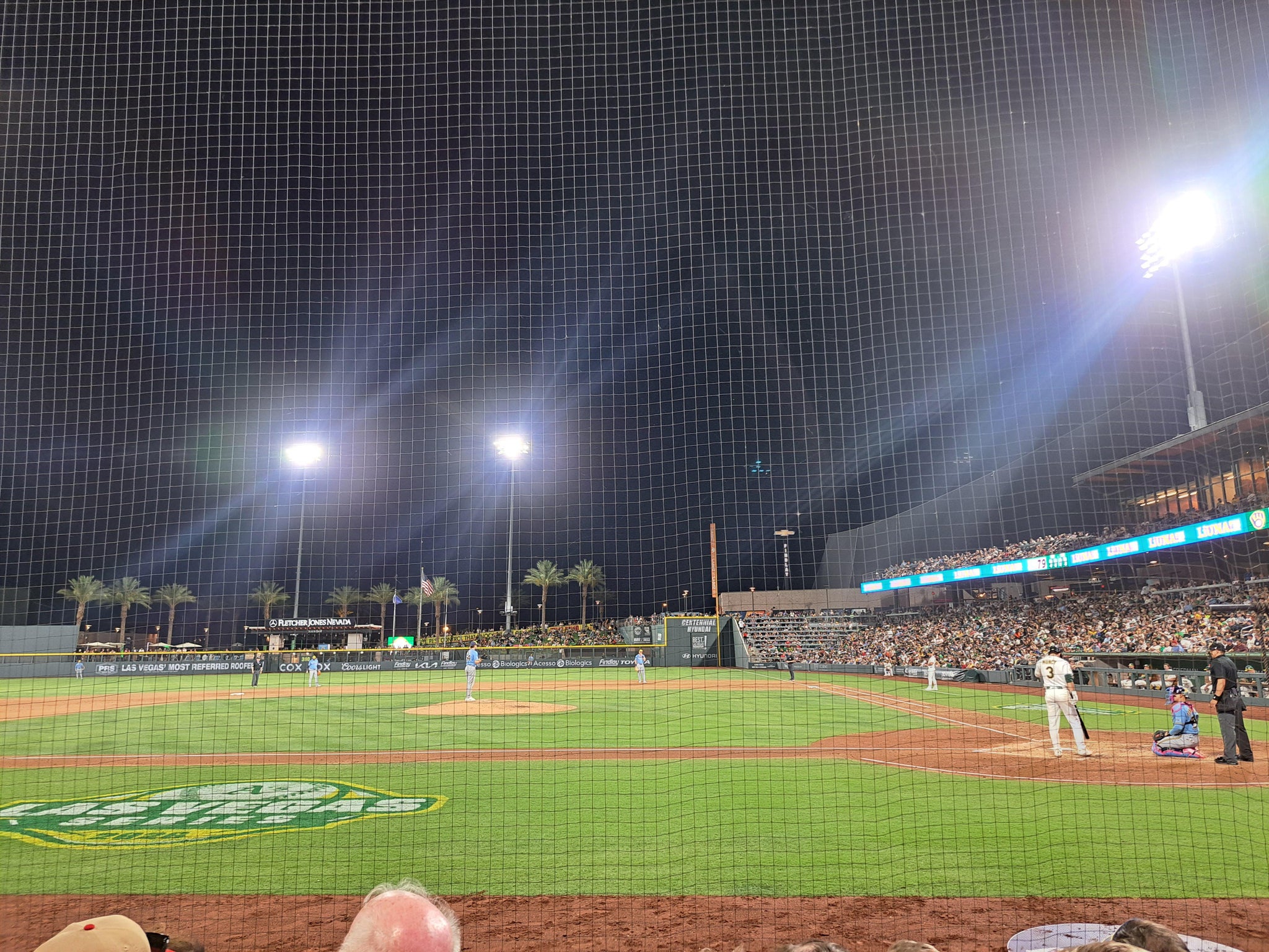 Vue réelle des fans prise de la Section 114 au site Las Vegas Ballpark par Melodie B