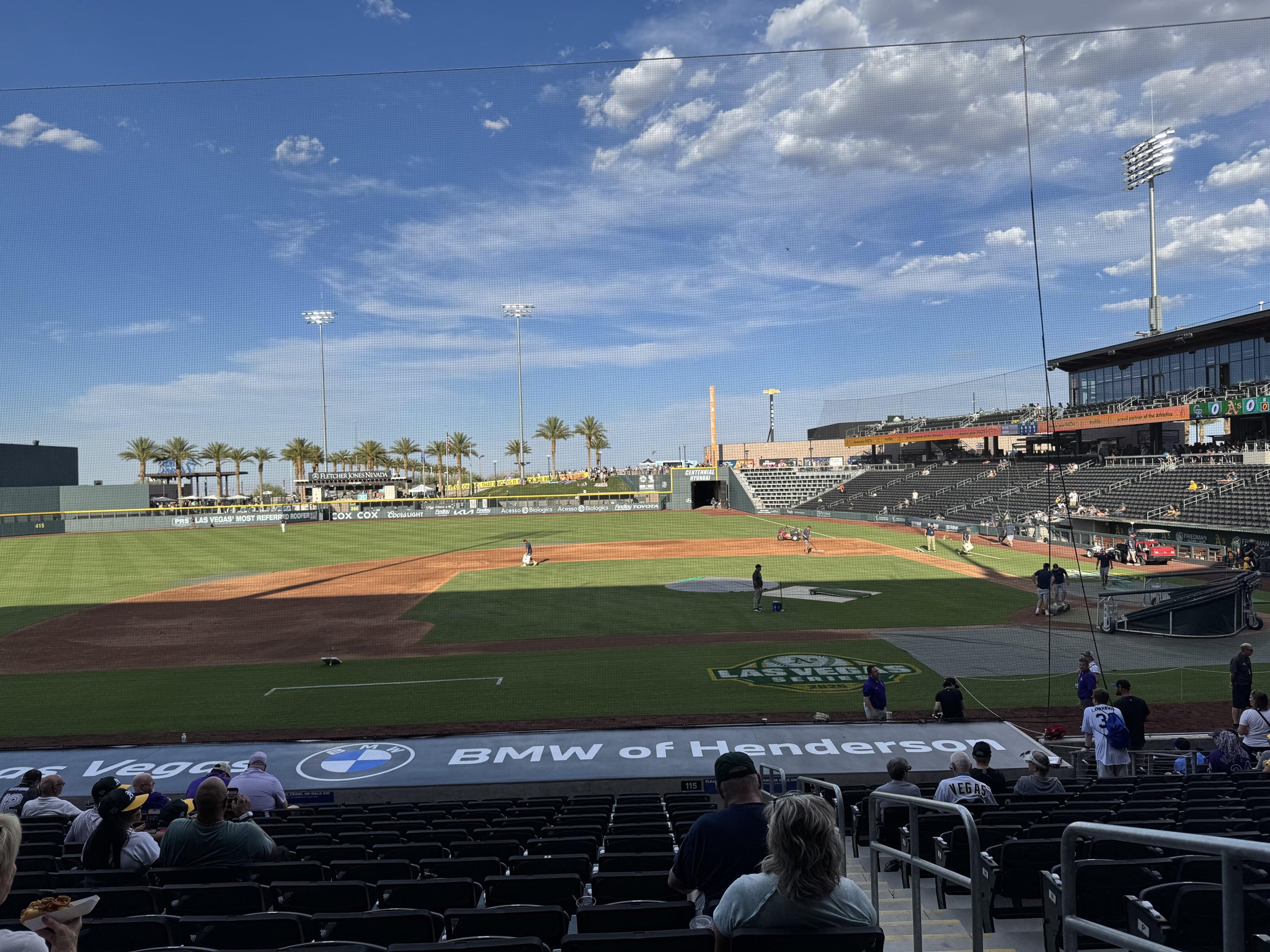 Vue réelle des fans prise de la Section 115 au site Las Vegas Ballpark par Edward J