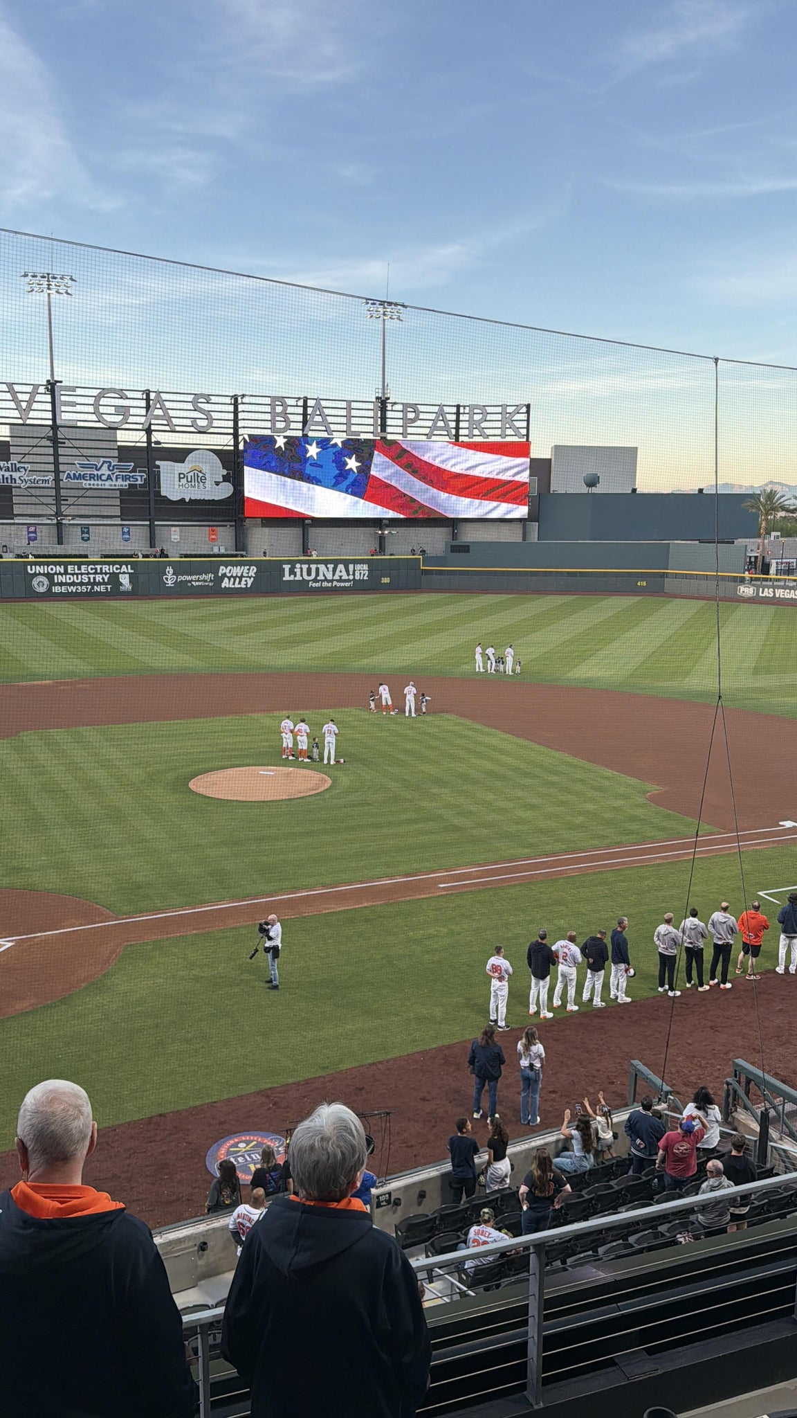 Vue réelle des fans prise de la Section 209 au site Las Vegas Ballpark par Michael G