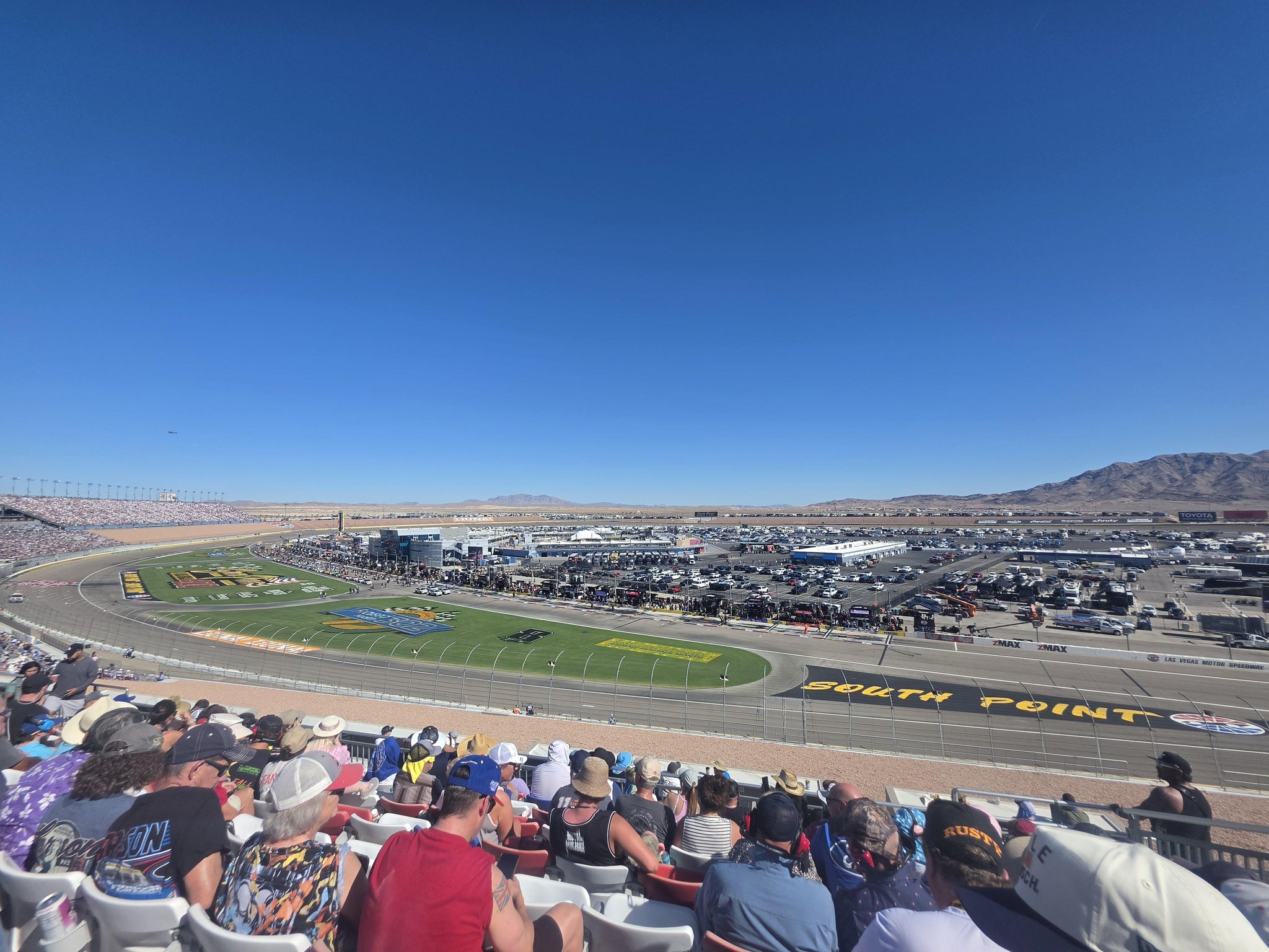 Real Fan View taken from Richard Petty Terrace 111 at Las Vegas Motor Speedway by Andrew C
