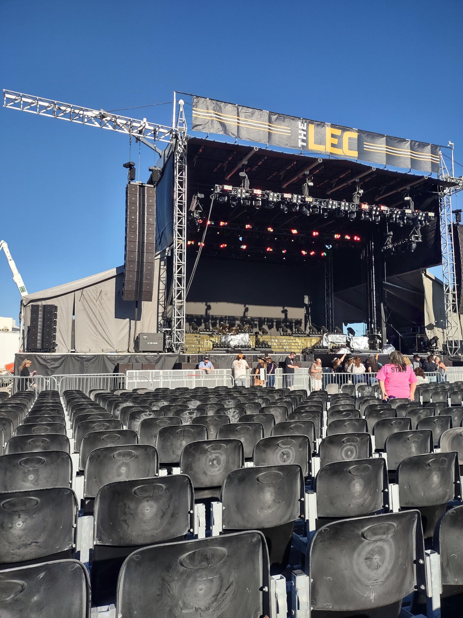 Real Fan View taken from Section 101 at Laughlin Event Center by Miles S