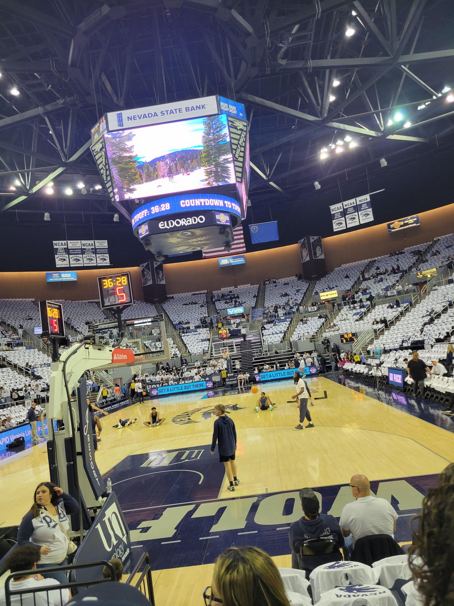 Real Fan View taken from Section B at Lawlor Events Center by John p V