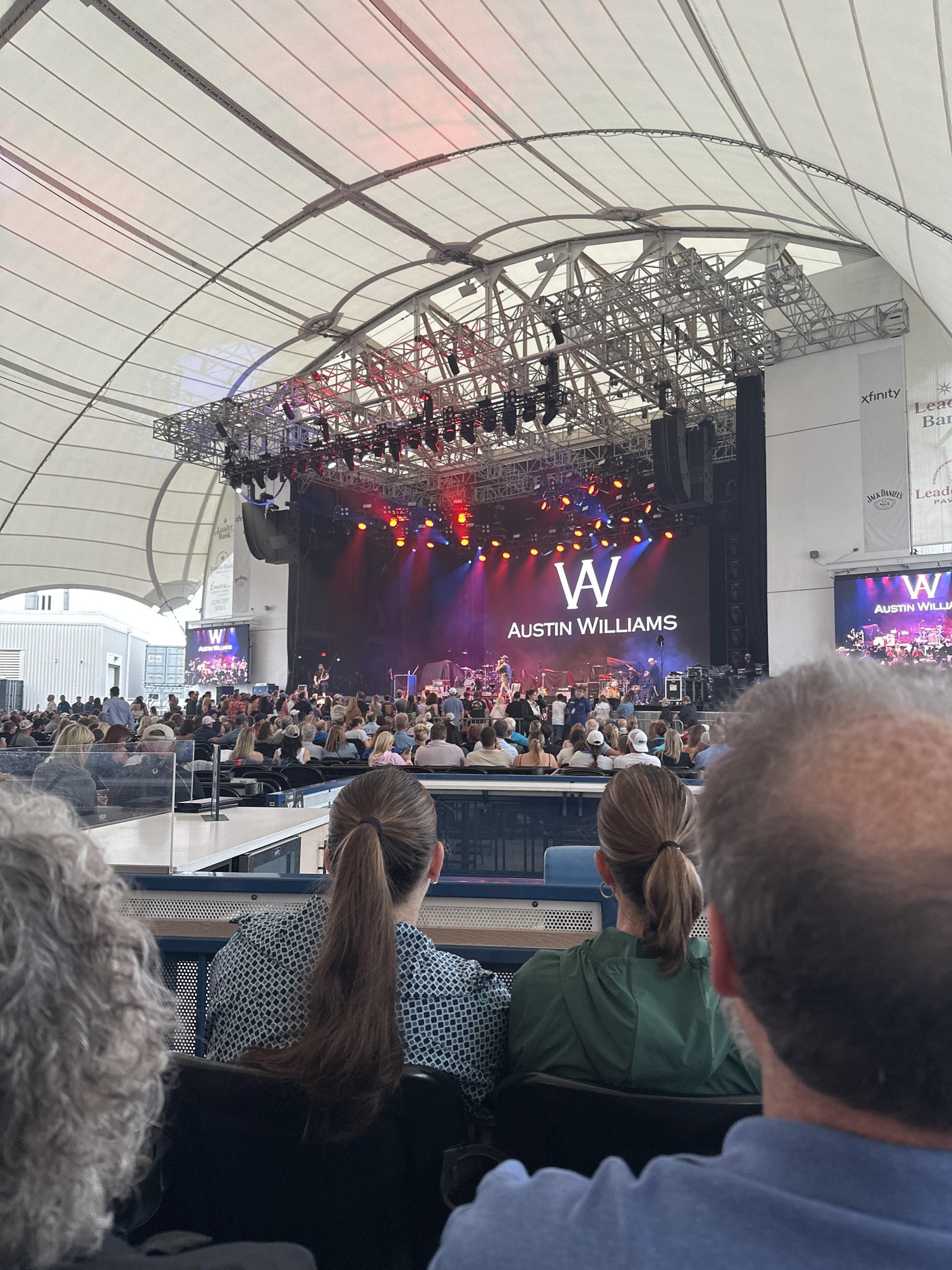 Real Fan View taken from Pavilion 1 at Leader Bank Pavilion by Camile R