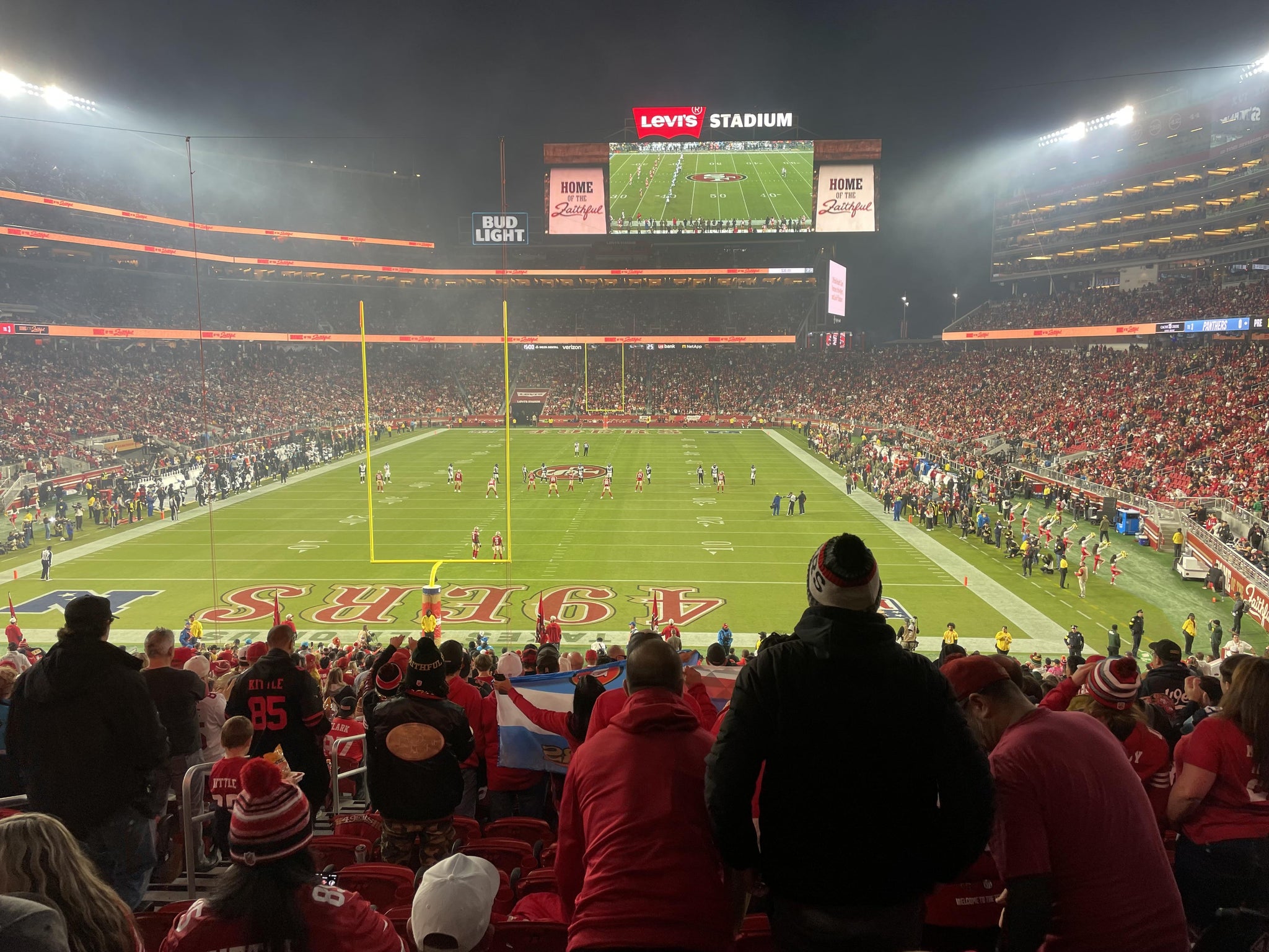 Real Fan View taken from Section 102 at Levi's Stadium by Miranda  Z