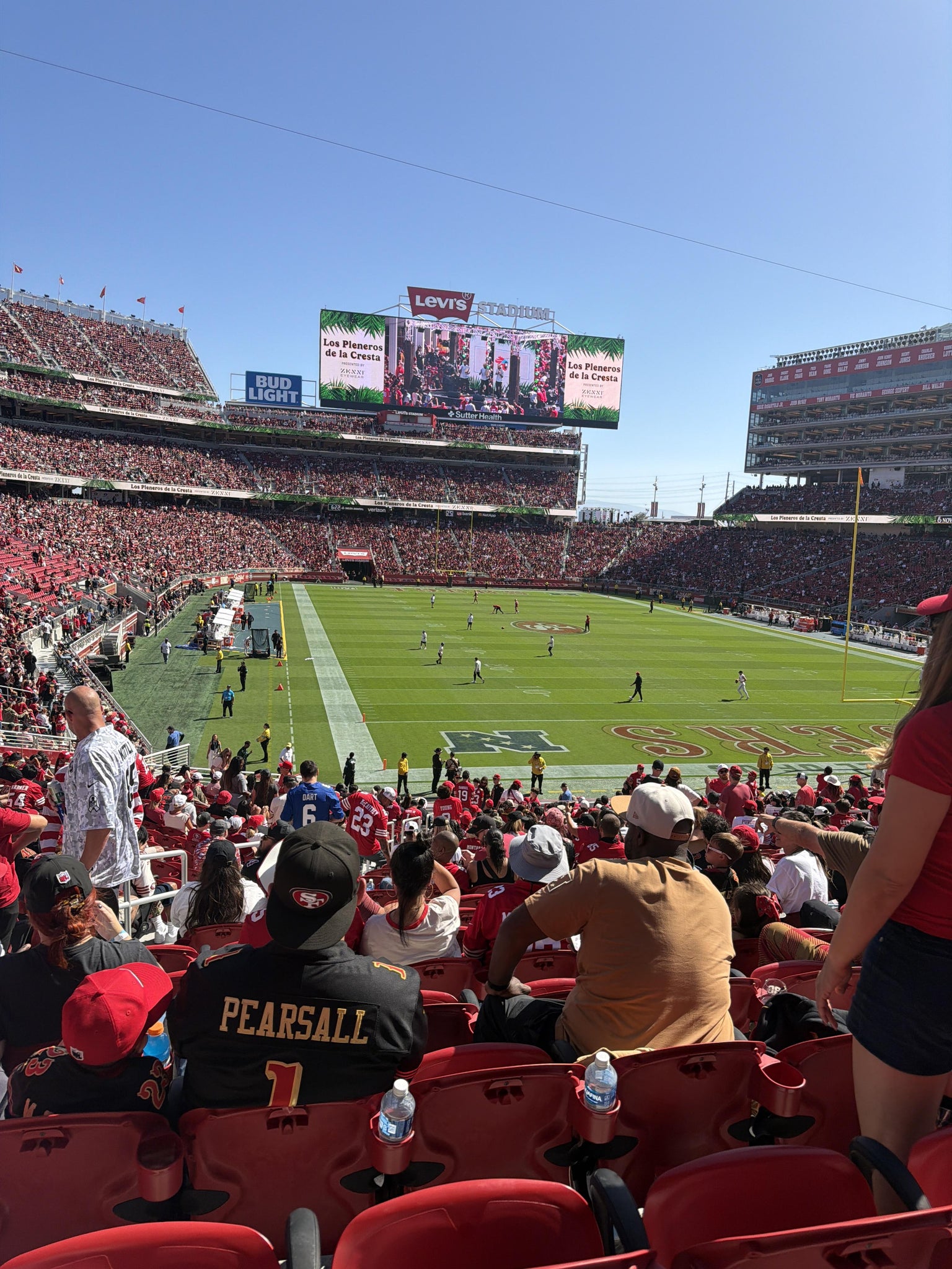 Real Fan View taken from Section 105 at Levi's Stadium by Anonymous User