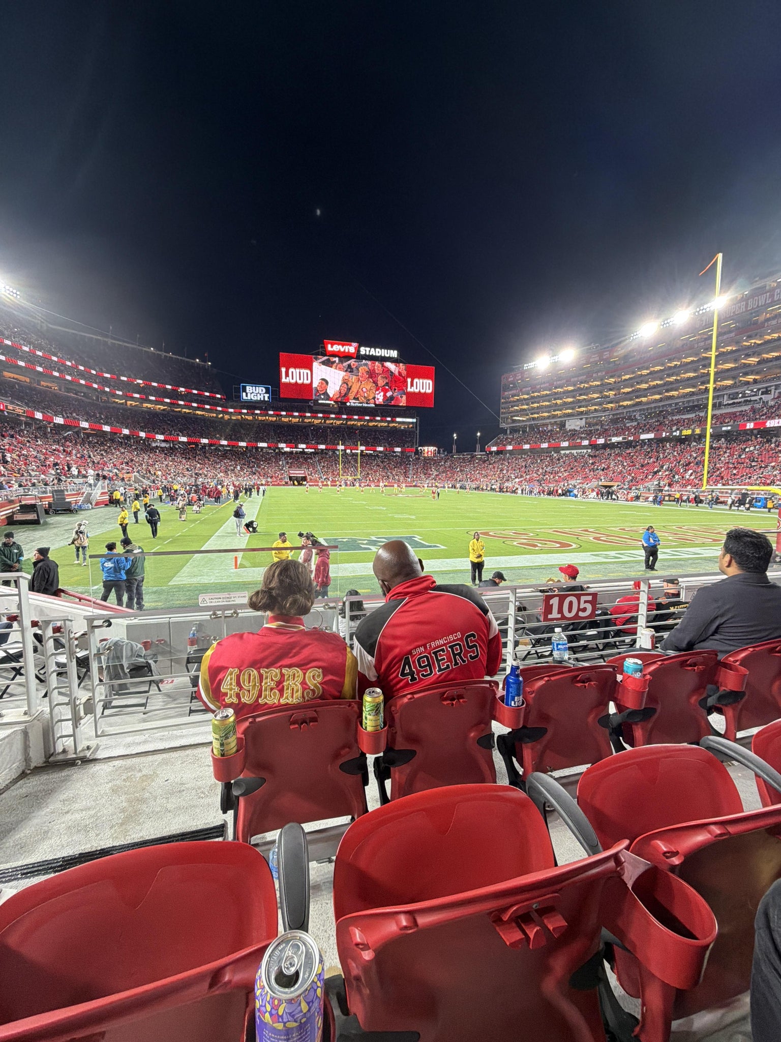 Real Fan View taken from Section 105 at Levi's Stadium by Anastasia V