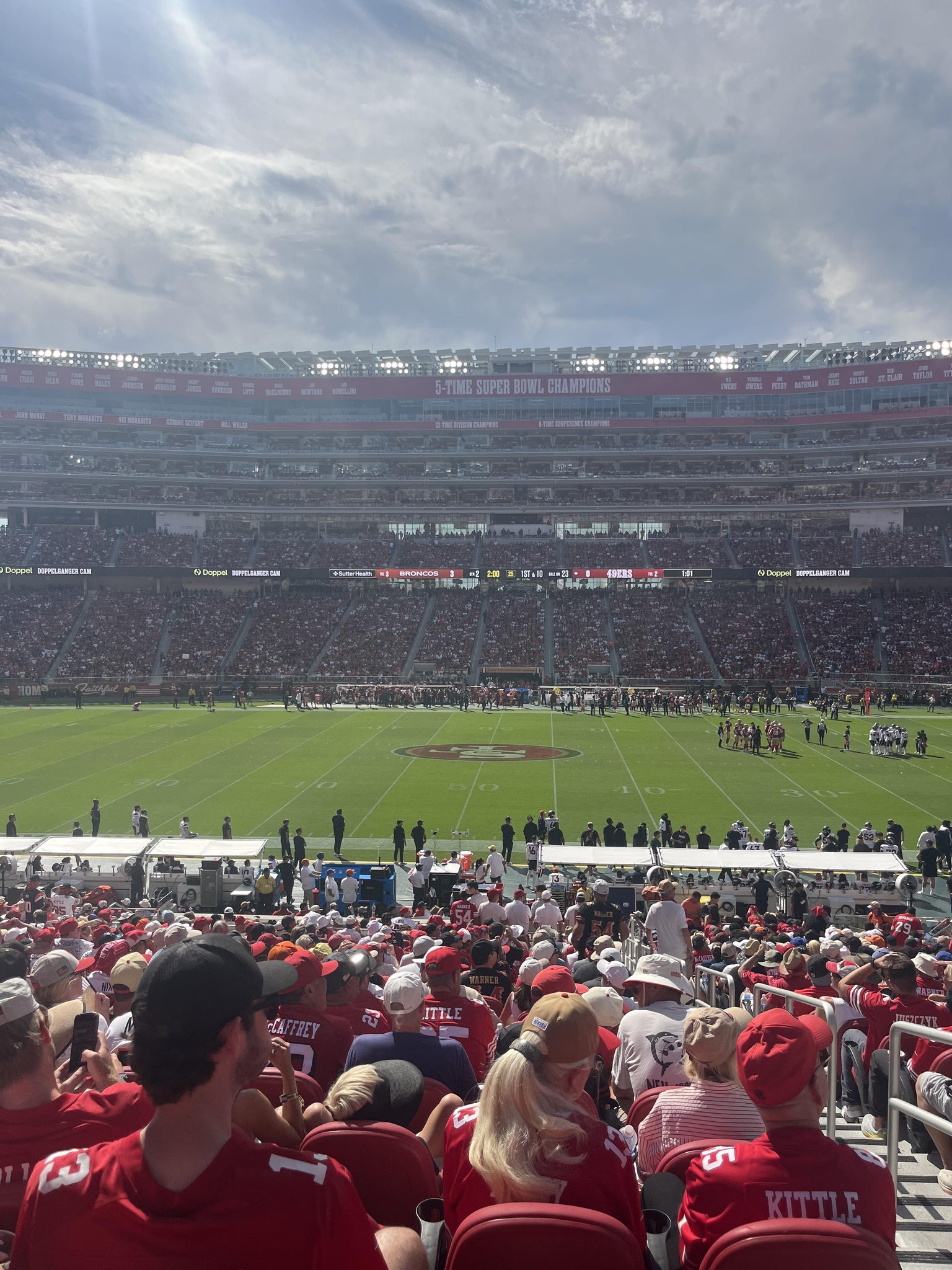 Real Fan View taken from Section 115 VIP at Levi's Stadium by Jessie C
