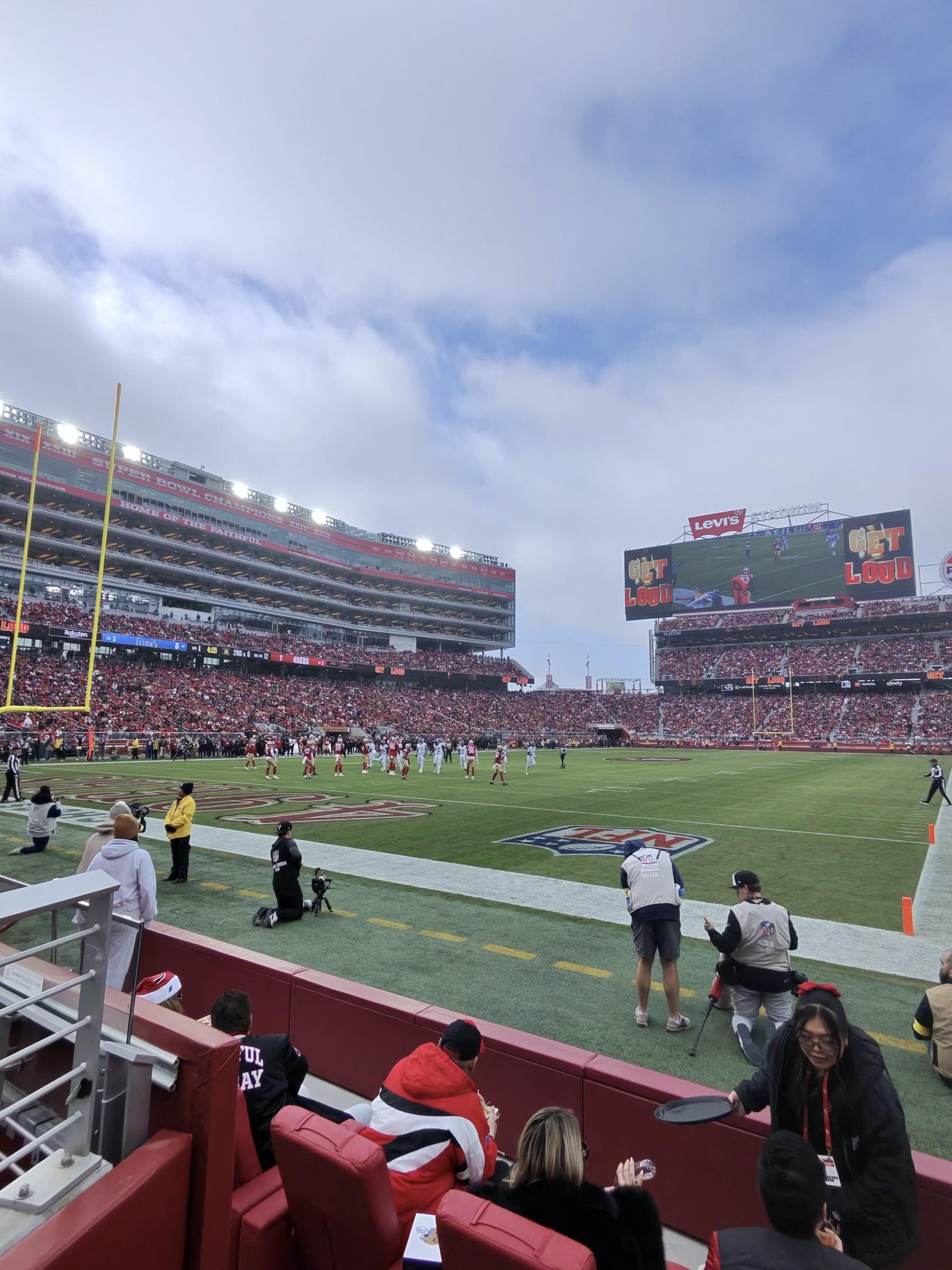 Real Fan View taken from Section 124 at Levi's Stadium by Andrea M