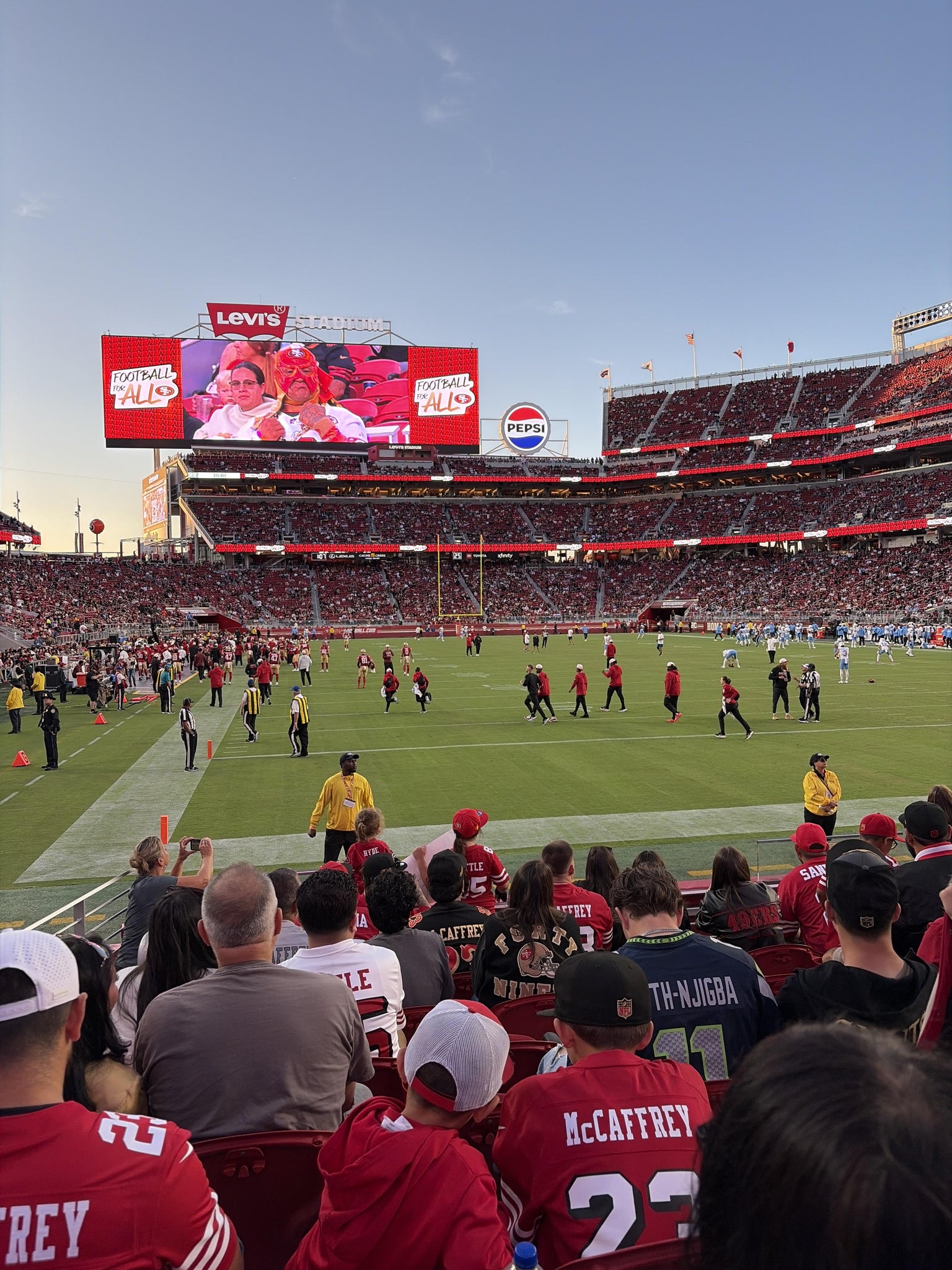Real Fan View taken from Section 129 at Levi's Stadium by Braden B