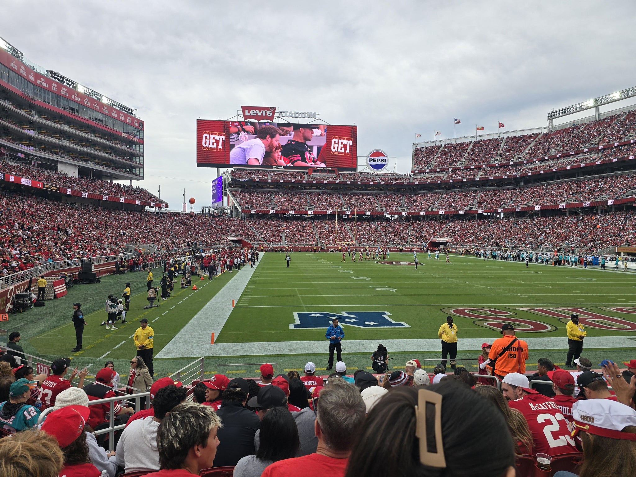 Real Fan View taken from Section 129 at Levi's Stadium by Erica H