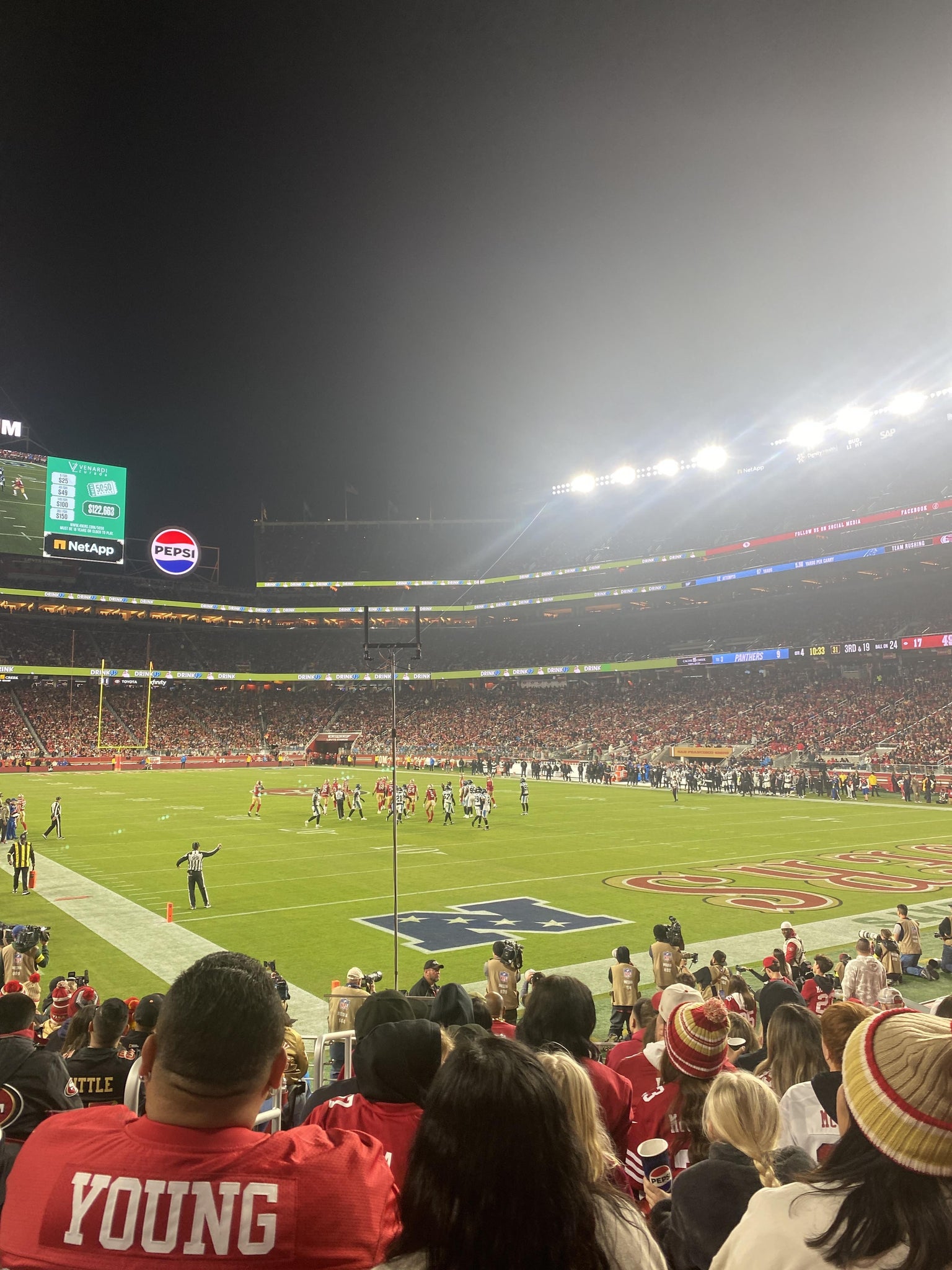 Real Fan View taken from Section 130 at Levi's Stadium by Ben L
